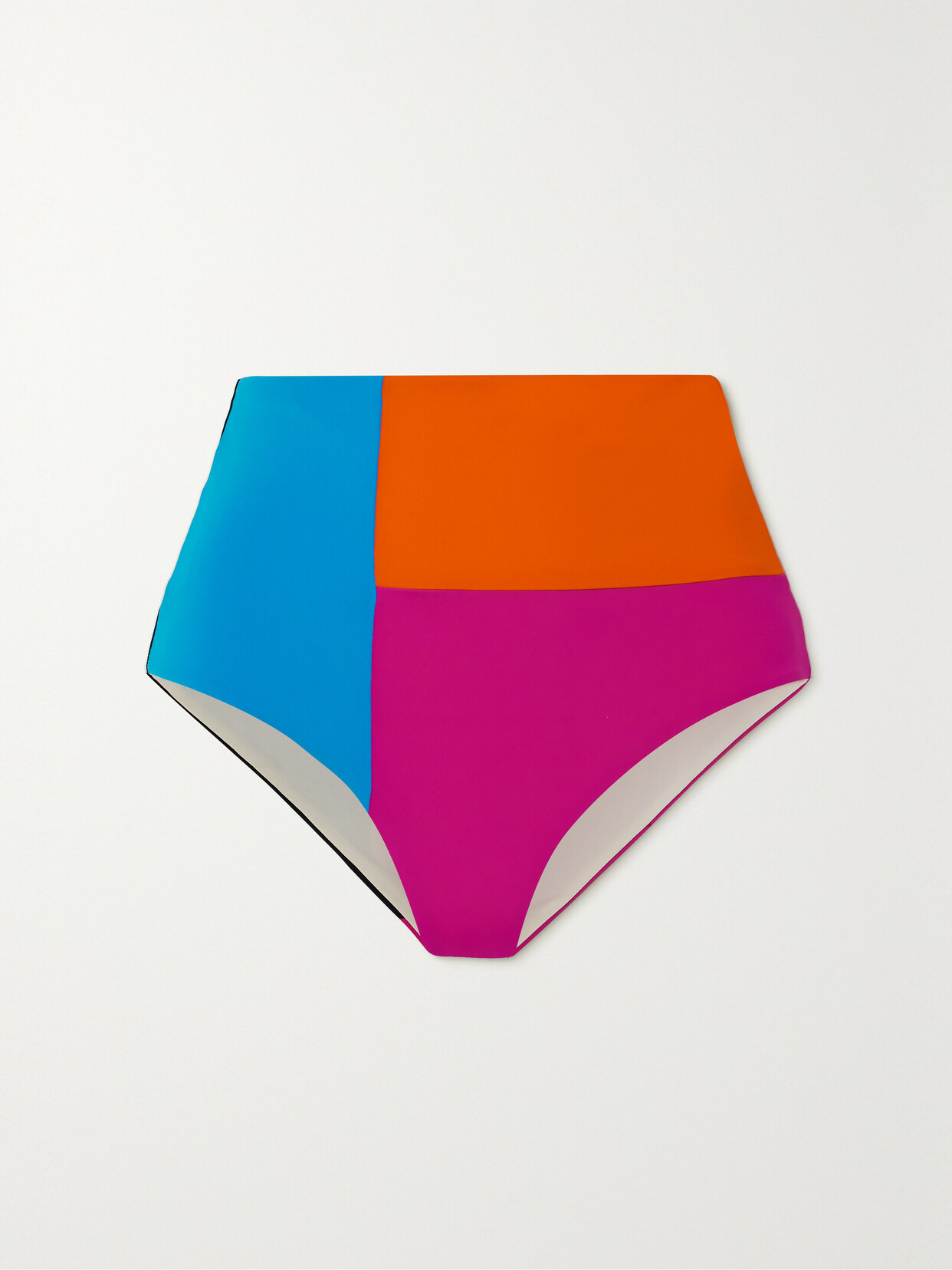 Mara Hoffman + Net Sustain Lydia Color-block Stretch-econyl Bikini Briefs