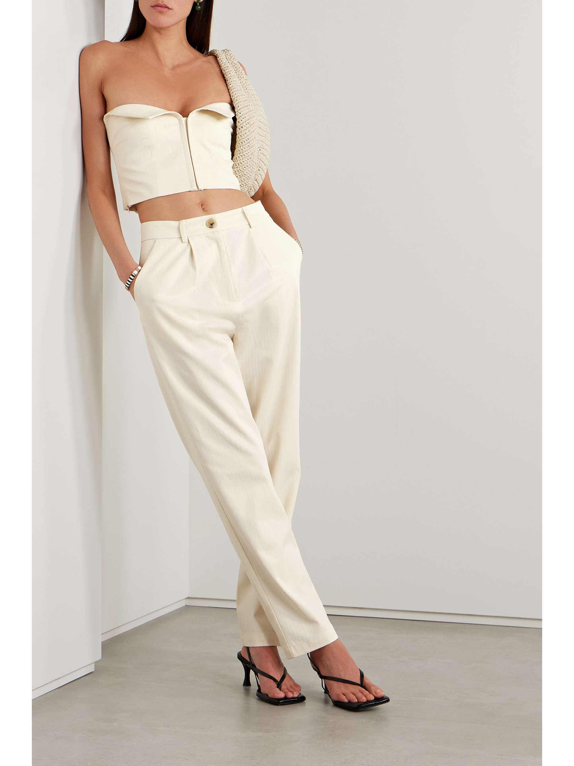 MARA HOFFMAN + NET SUSTAIN Layne strapless TENCEL Lyocell and organic