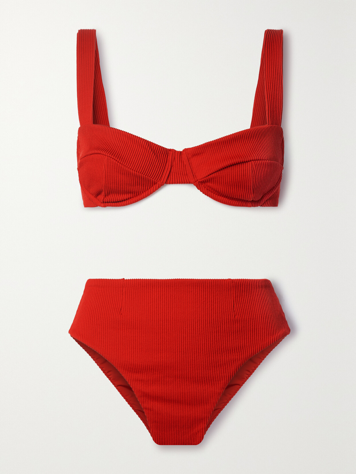 HAIGHT + NET SUSTAIN GAIA RIBBED UNDERWIRED BIKINI