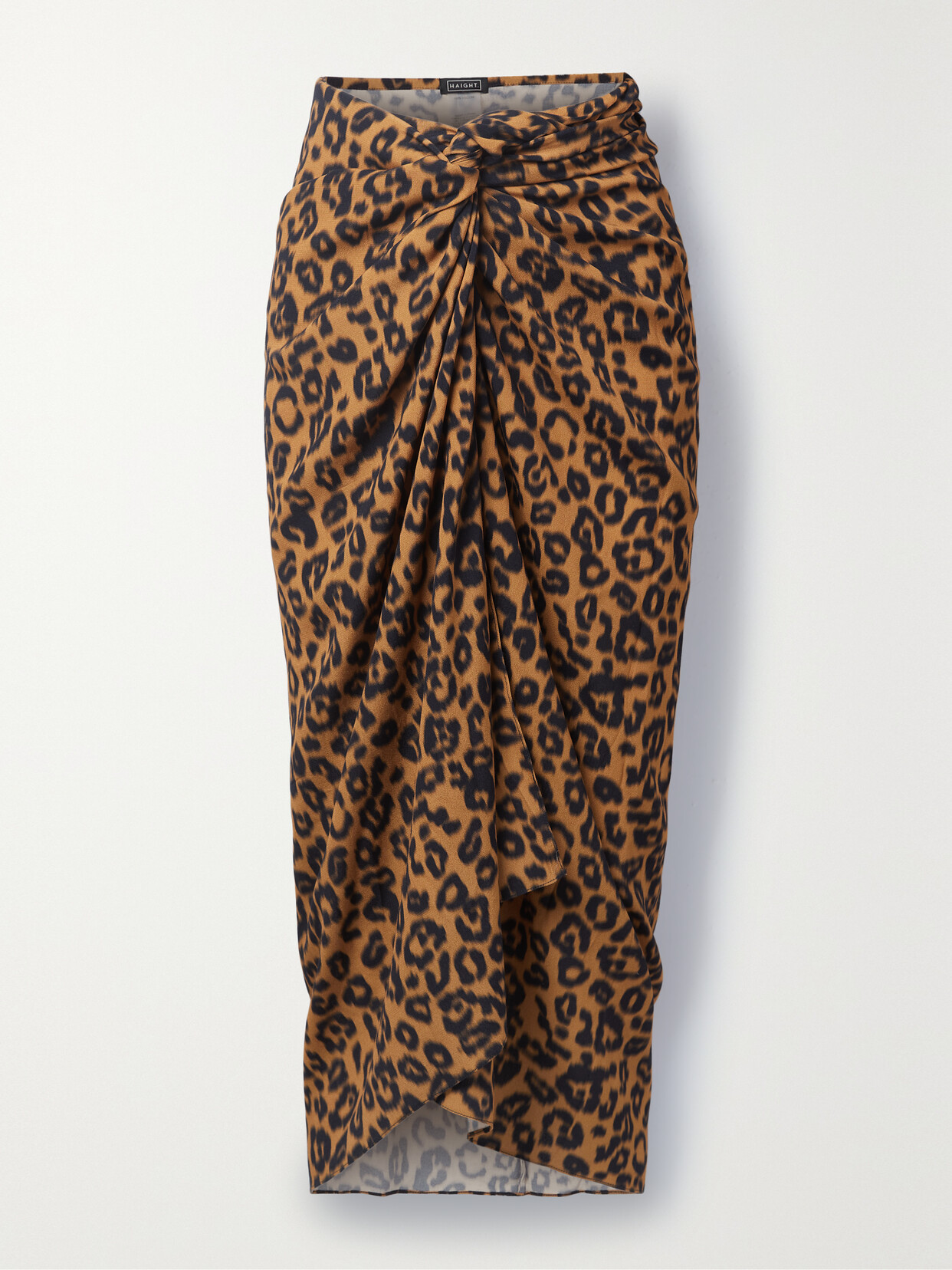 Haight + Net Sustain Panneaux Leopard-print Crepe De Chine Pareo - Animal print
