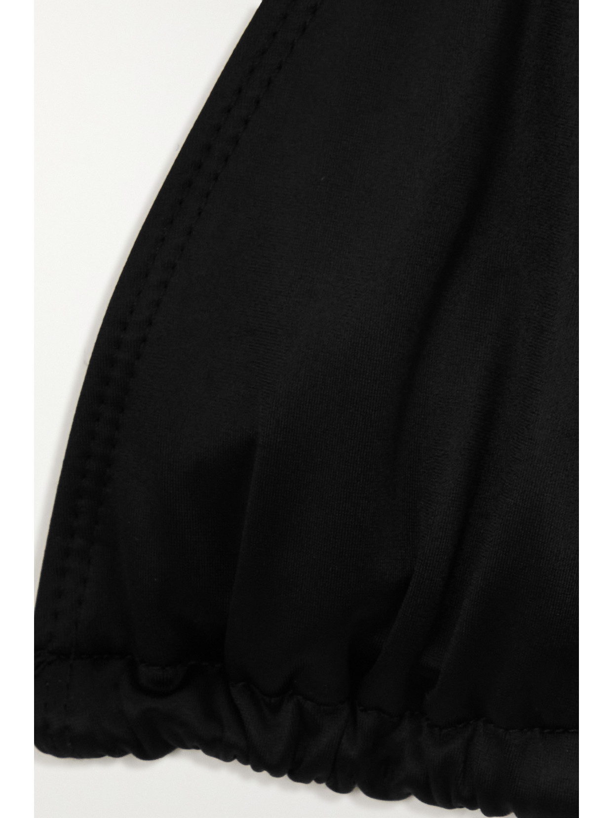 Good American Tiny Ties Stretch-satin Triangle Bikini Top In Black