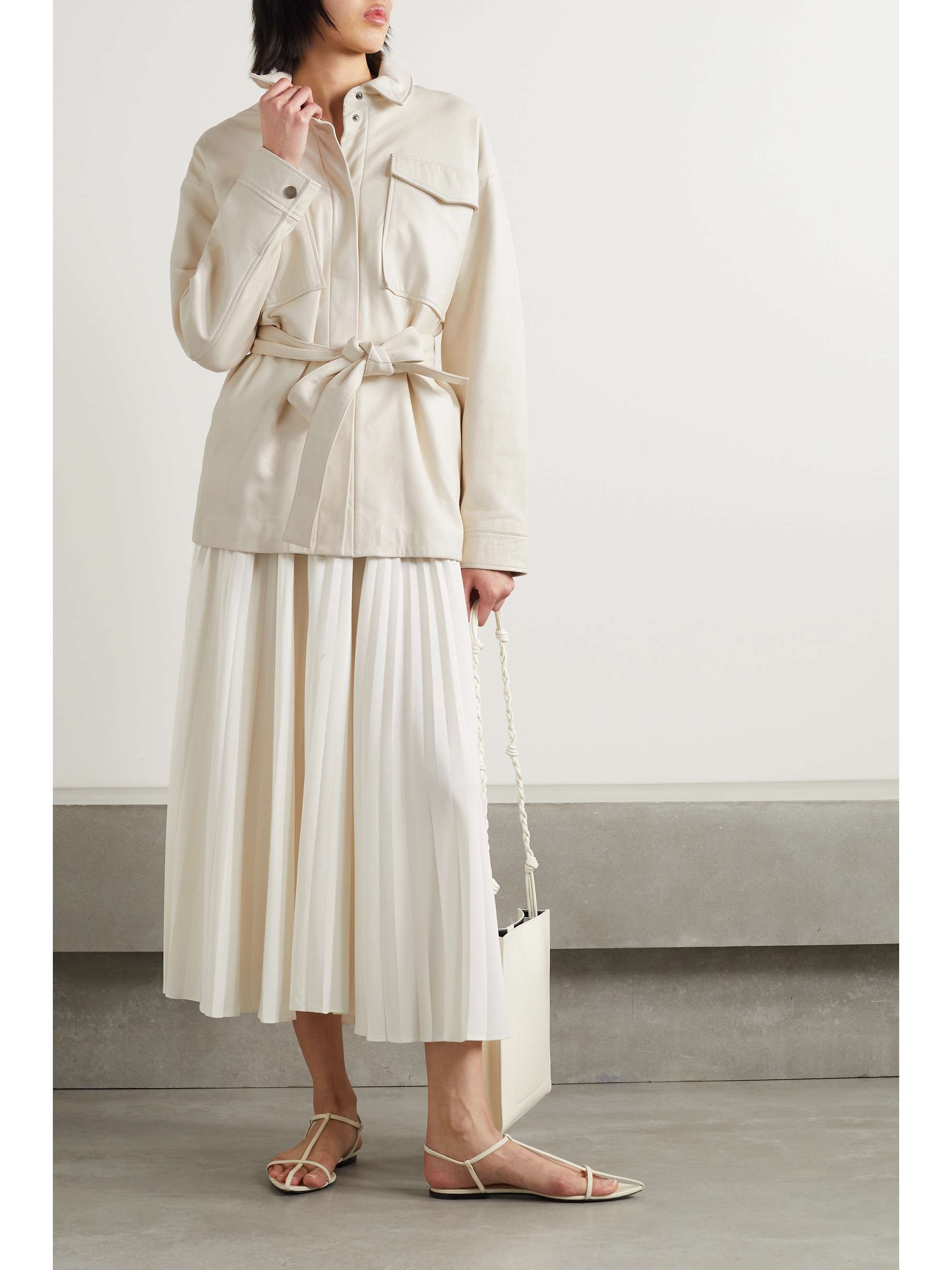 CO Belted leather jacket | NET-A-PORTER