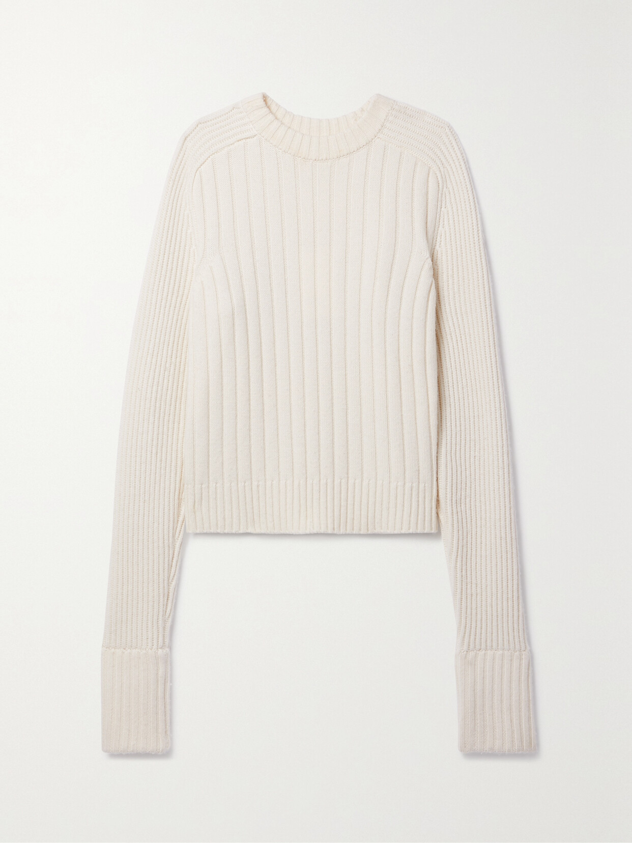 Co Ribbed Wool And Cashmere-blend Sweater