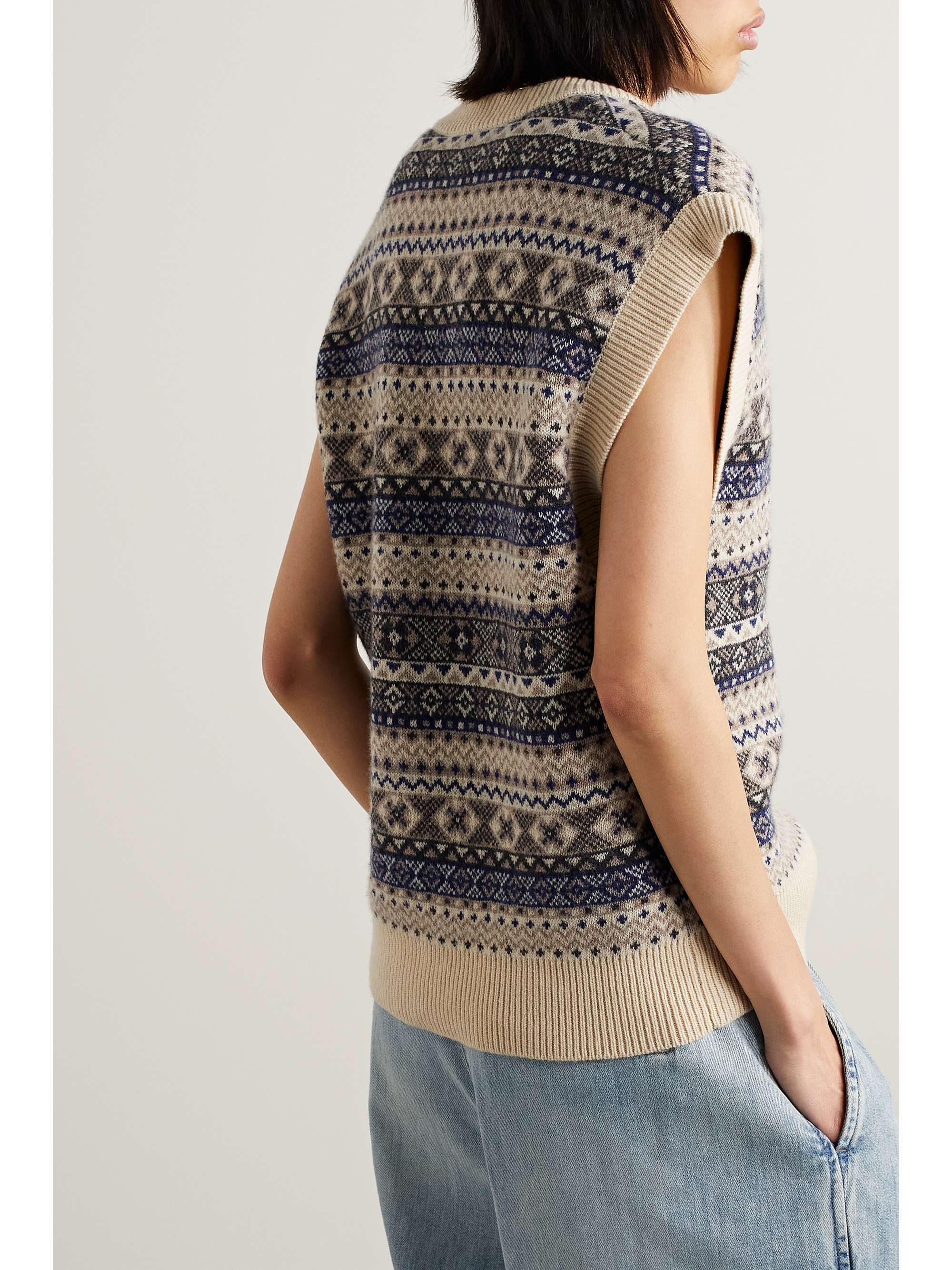 CO Fair Isle intarsia cashmere vest
