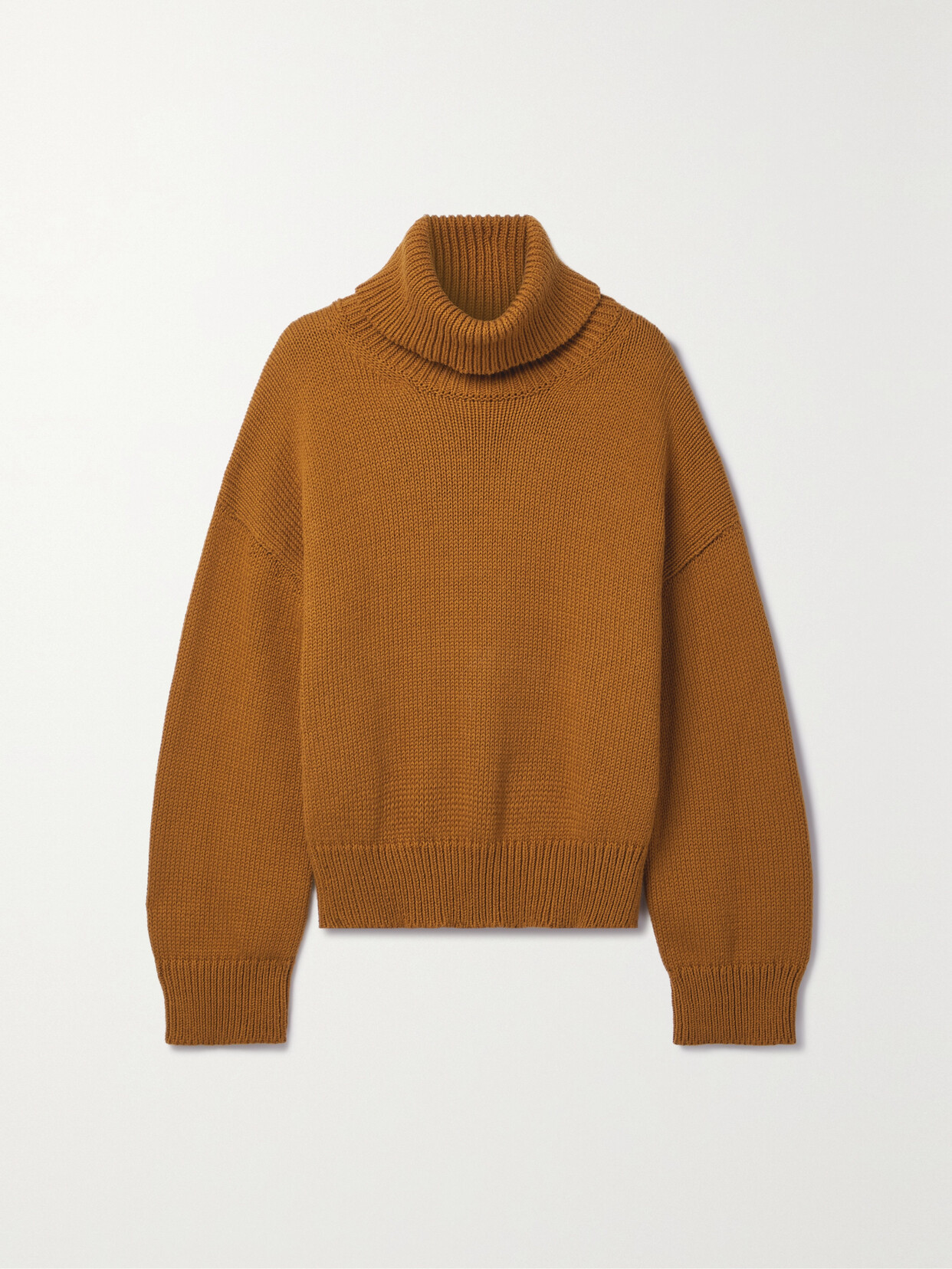 Co - Cotton Turtleneck Sweater - Brown