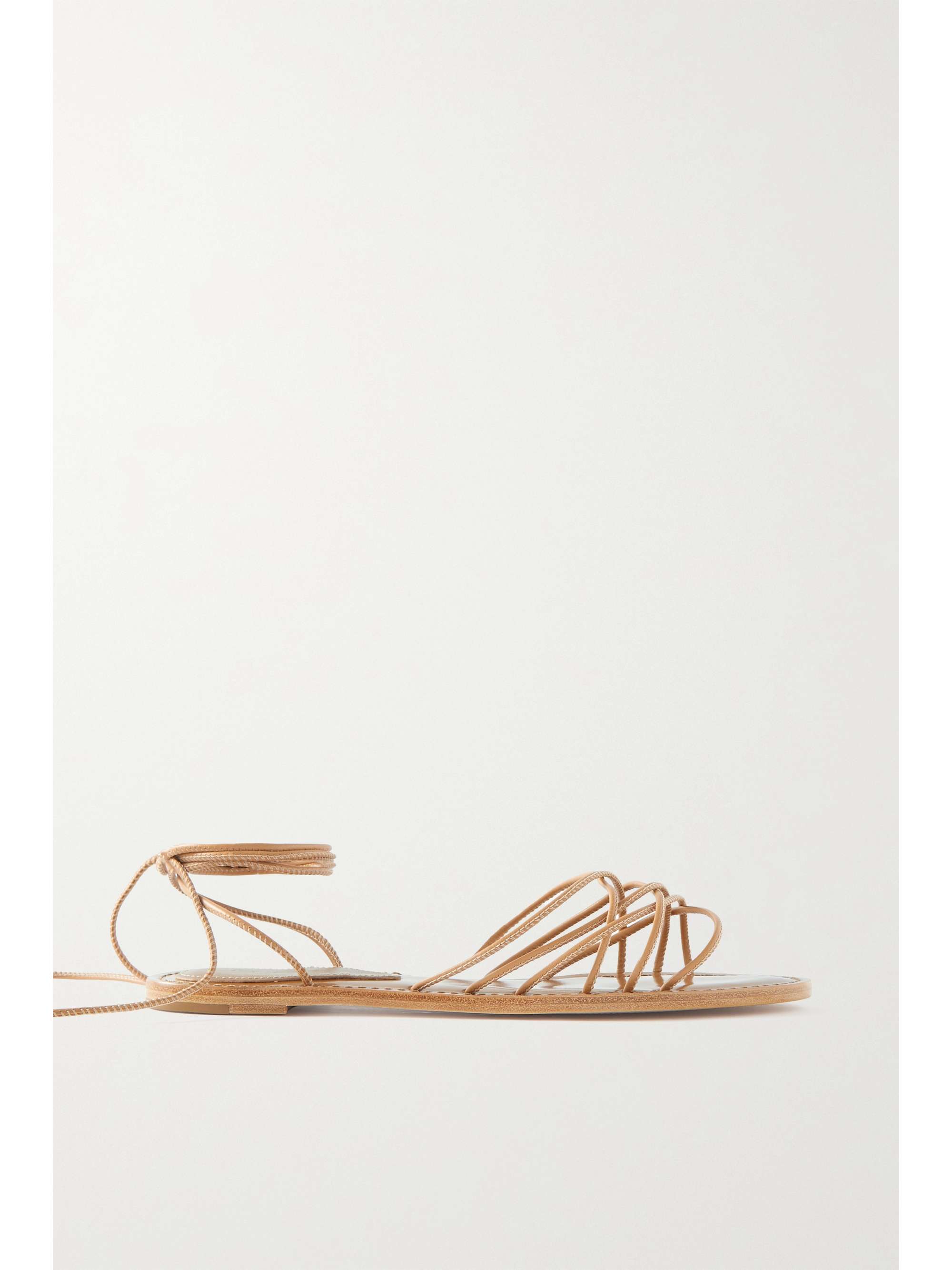 PORTE u0026 PAIRE Metallic leather sandals | NET-A-PORTER