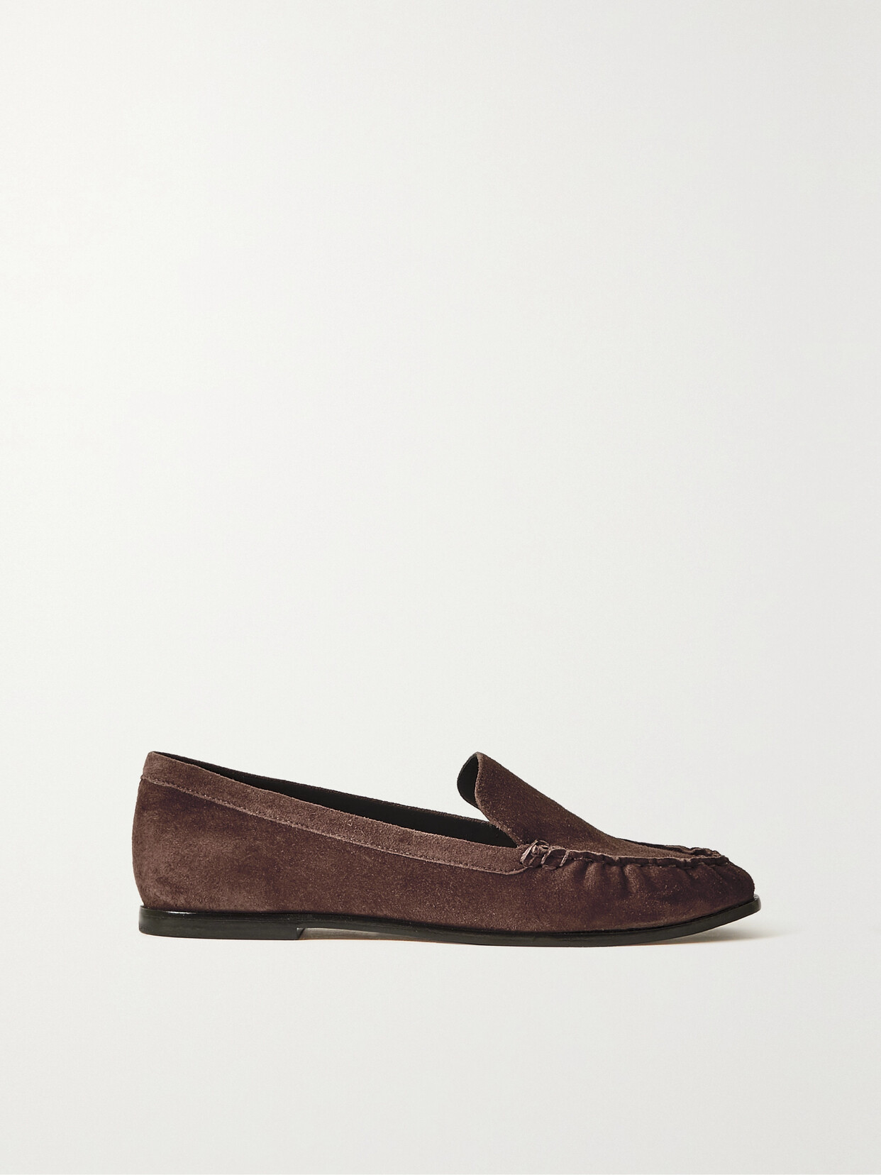 Porte & Paire - Suede Loafers - Brown