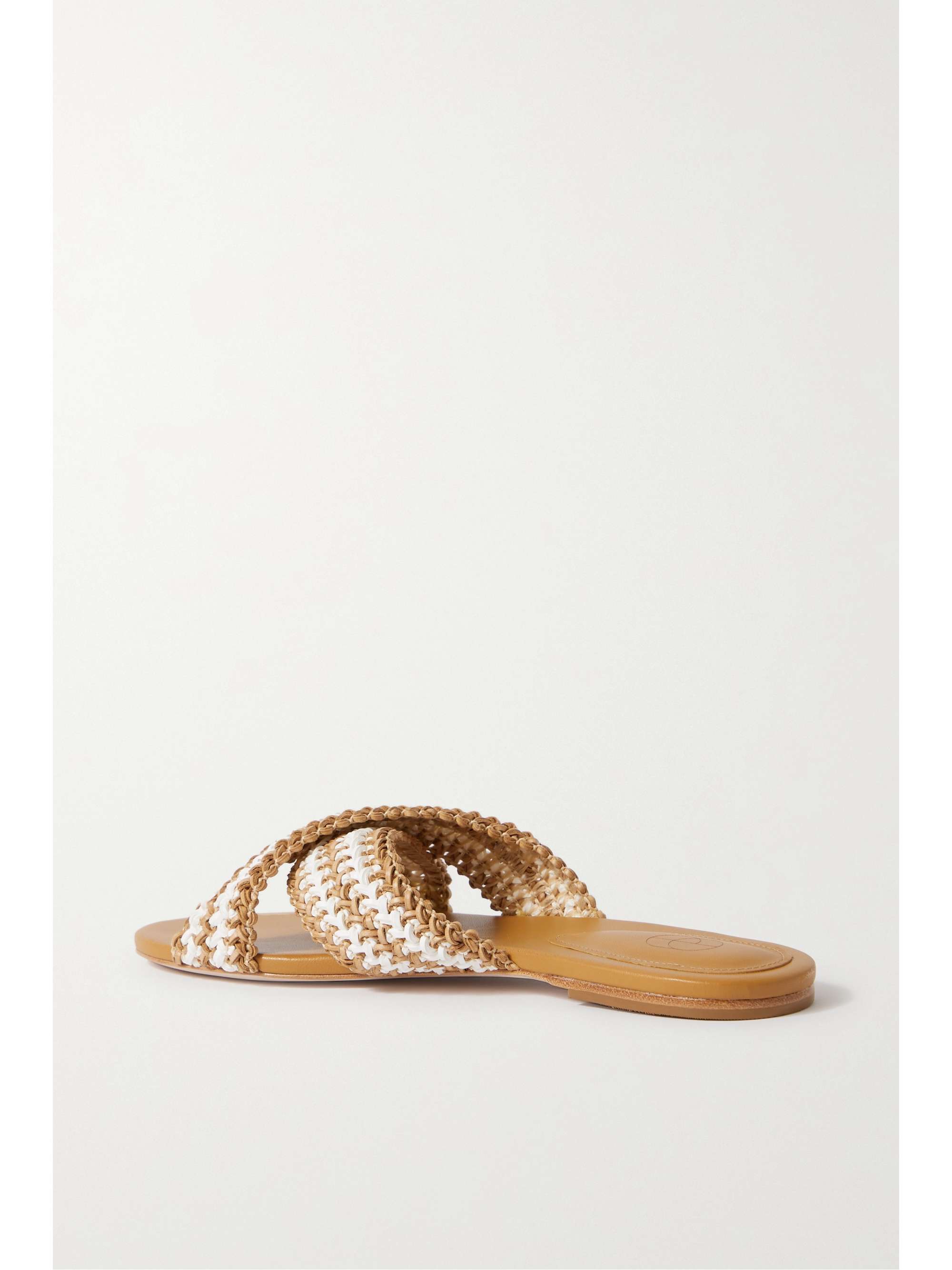 PORTE & PAIRE Crocheted leather sandals