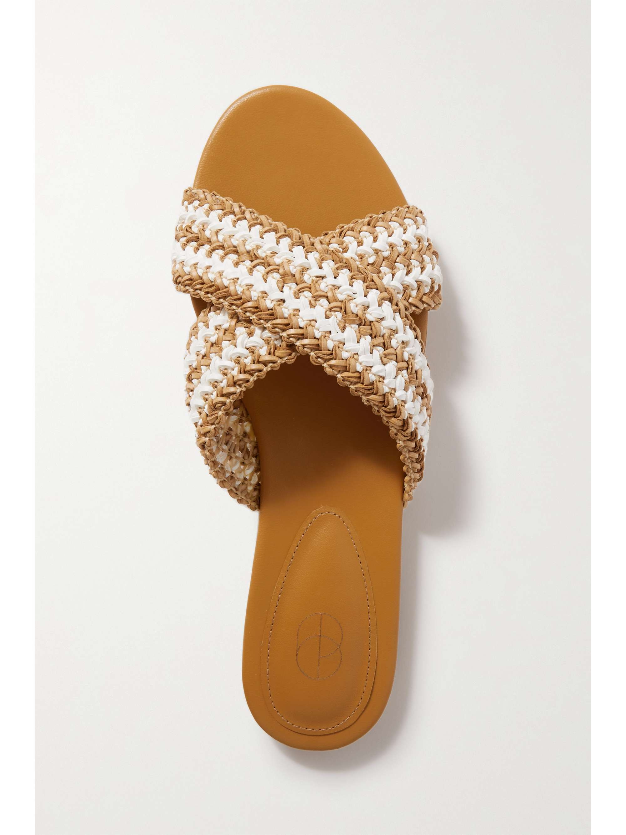 PORTE & PAIRE Crocheted leather sandals