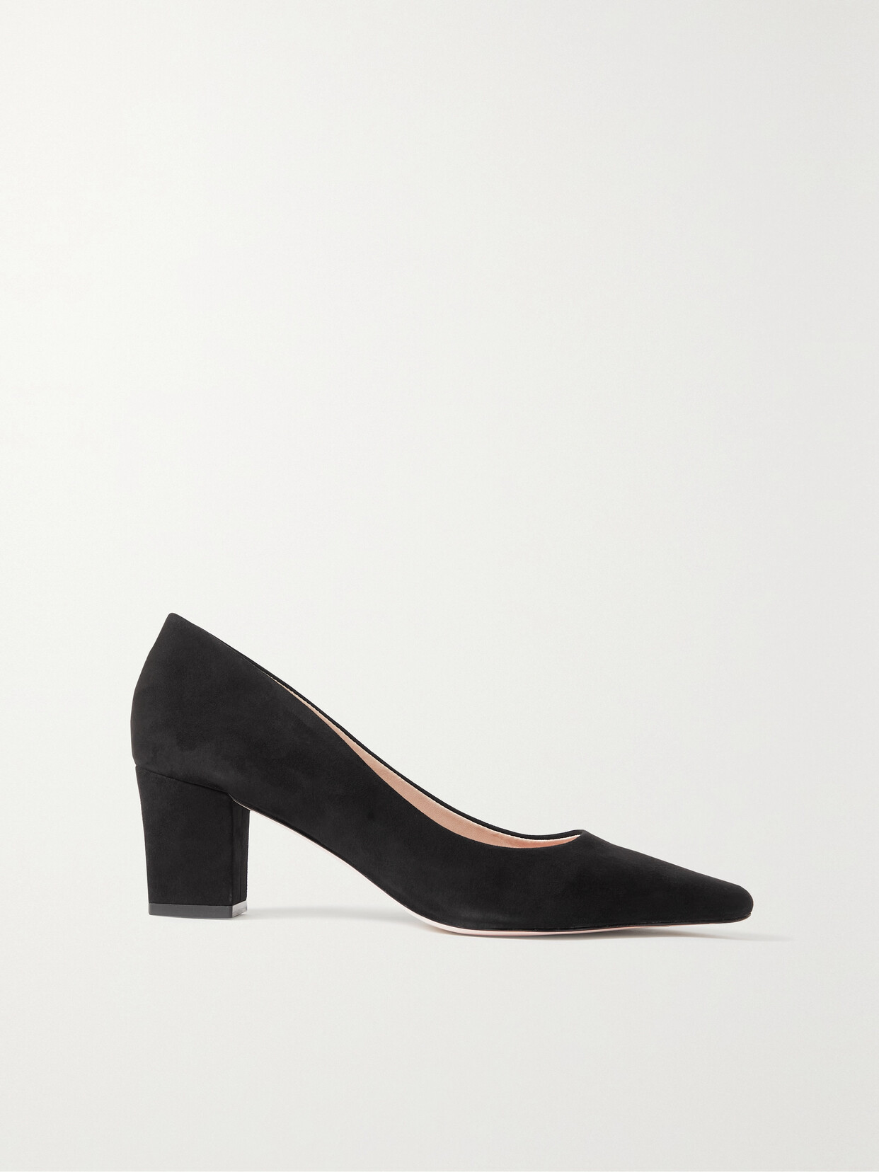 Porte & Paire Suede Pumps - Black