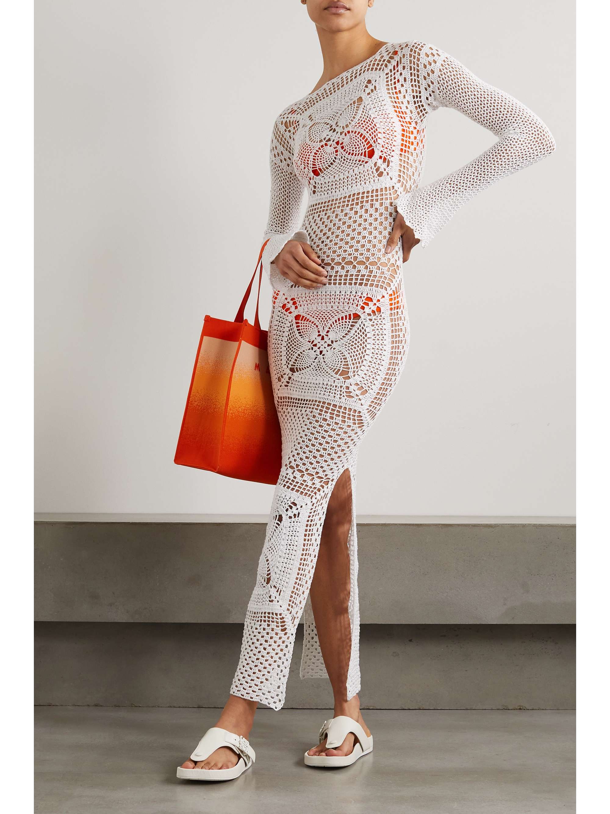 ALIX PINHO Lucy crocheted cotton maxi dress NETAPORTER