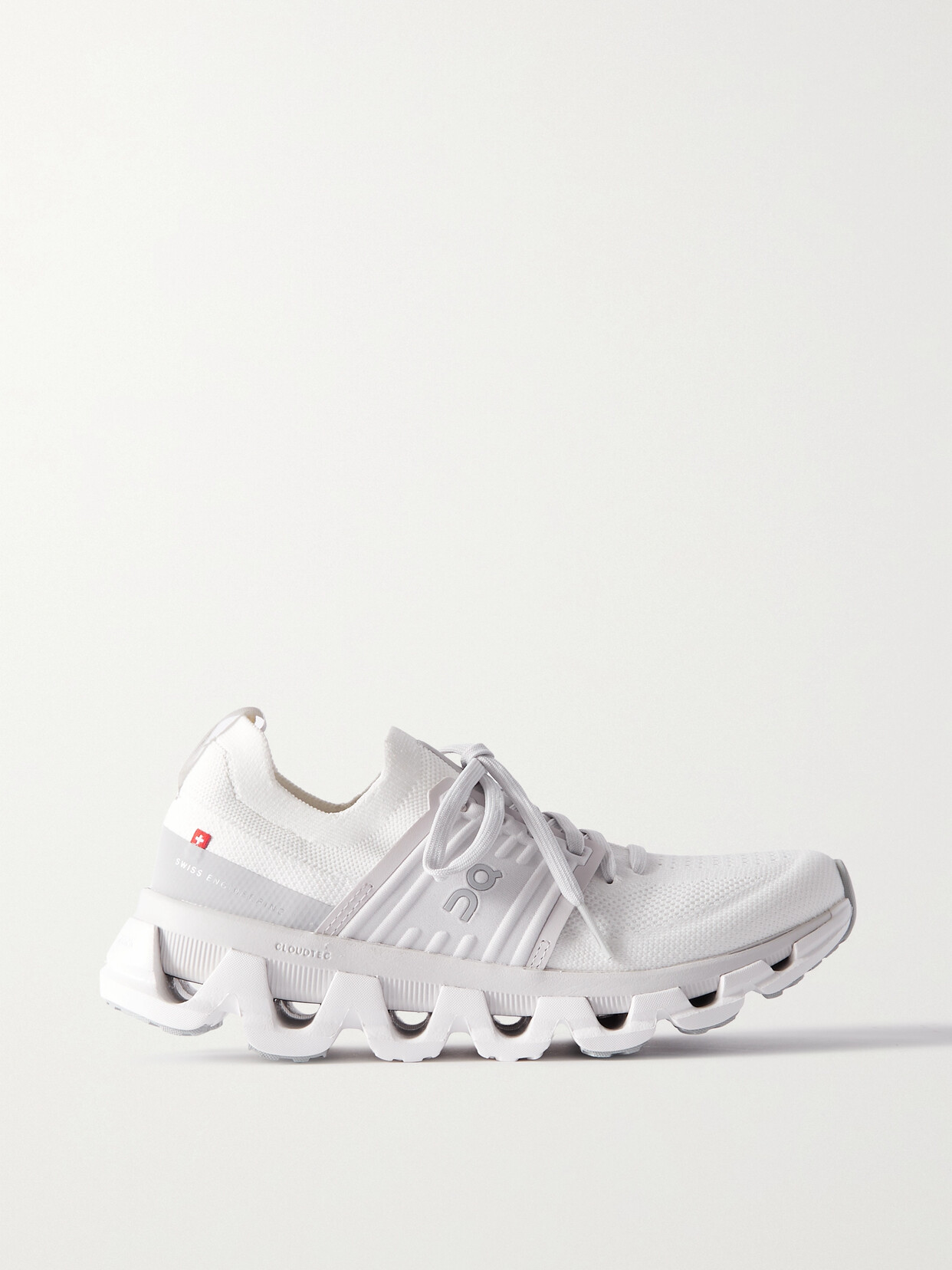 ON - Cloudswift 3 Rubber-trimmed Mesh Sneakers - White