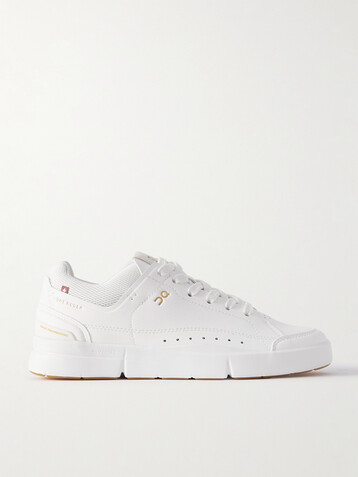 ON THE ROGER Centre Court mesh-trimmed faux leather sneakers
