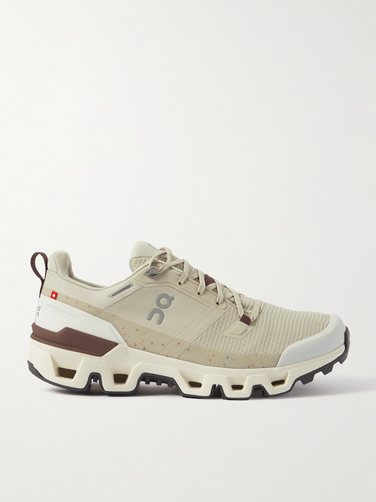 ON - Cloudwander Waterproof Mesh And Rubber Sneakers - Ivory