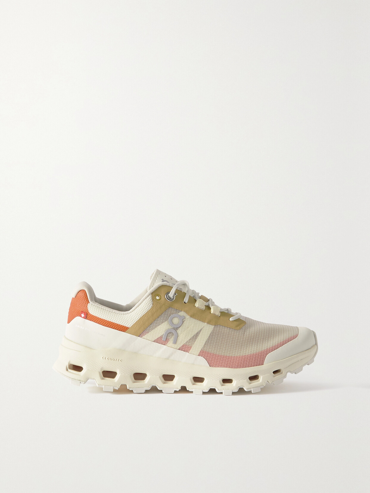 ON - Cloudvista Rubber-trimmed Mesh Sneakers - Ivory