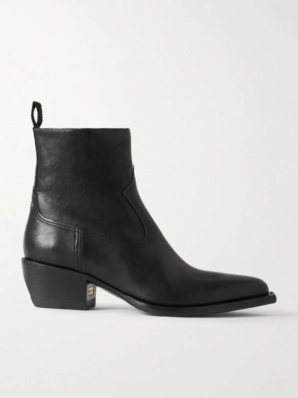 Golden Goose - Debbie Leather Ankle Boots - Black