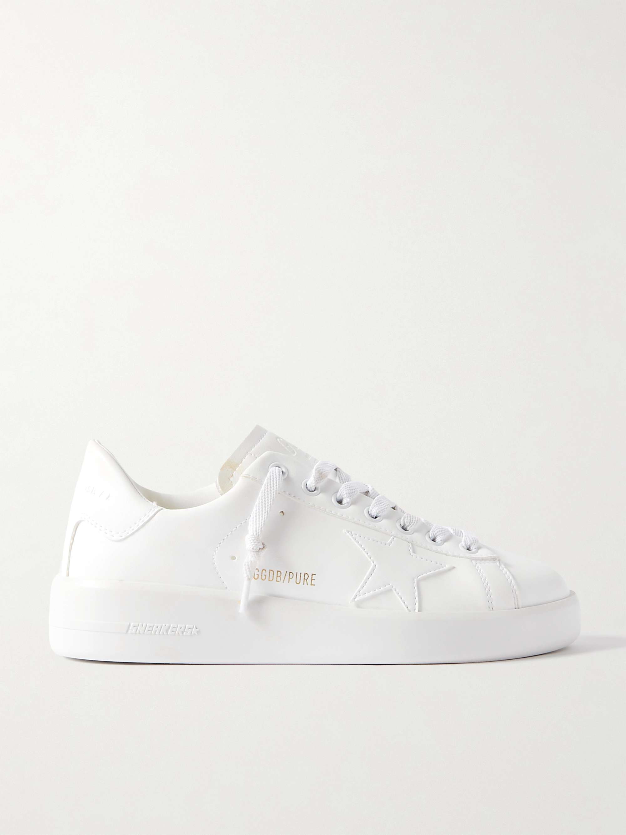 GOLDEN GOOSE Purestar faux leather sneakers | NET-A-PORTER