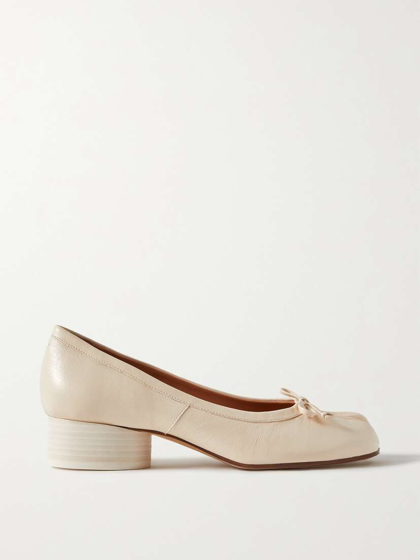 Maison Margiela Tabi Split-toe Leather Ballet Flats
