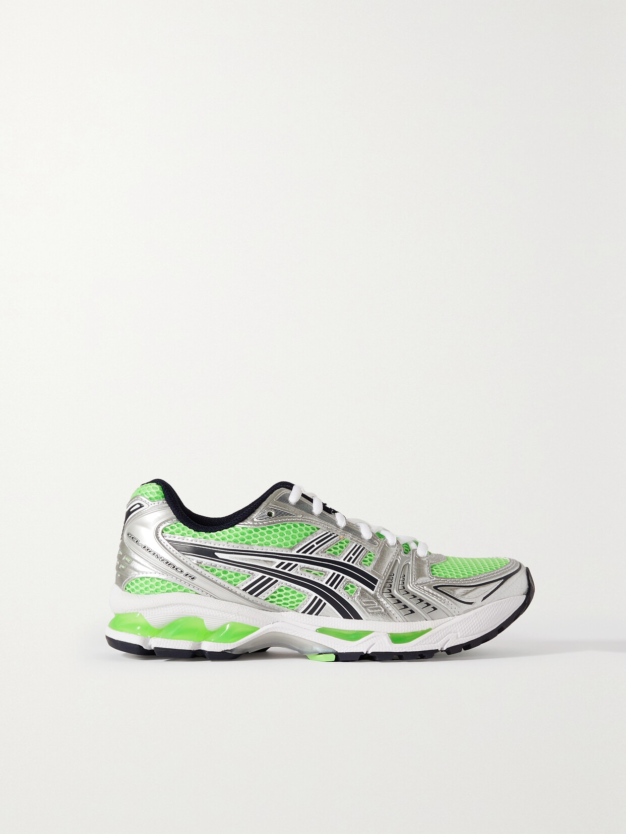 Asics - + Gmbh Gel-kayano 14 Rubber-trimmed Metallic Leather And Mesh Sneakers - Silver