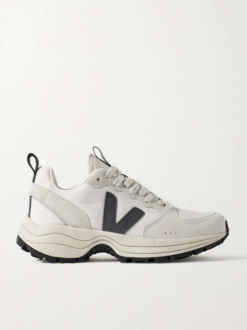 Veja Venturi Suede And Leather-trimmed Alveomesh Sneakers