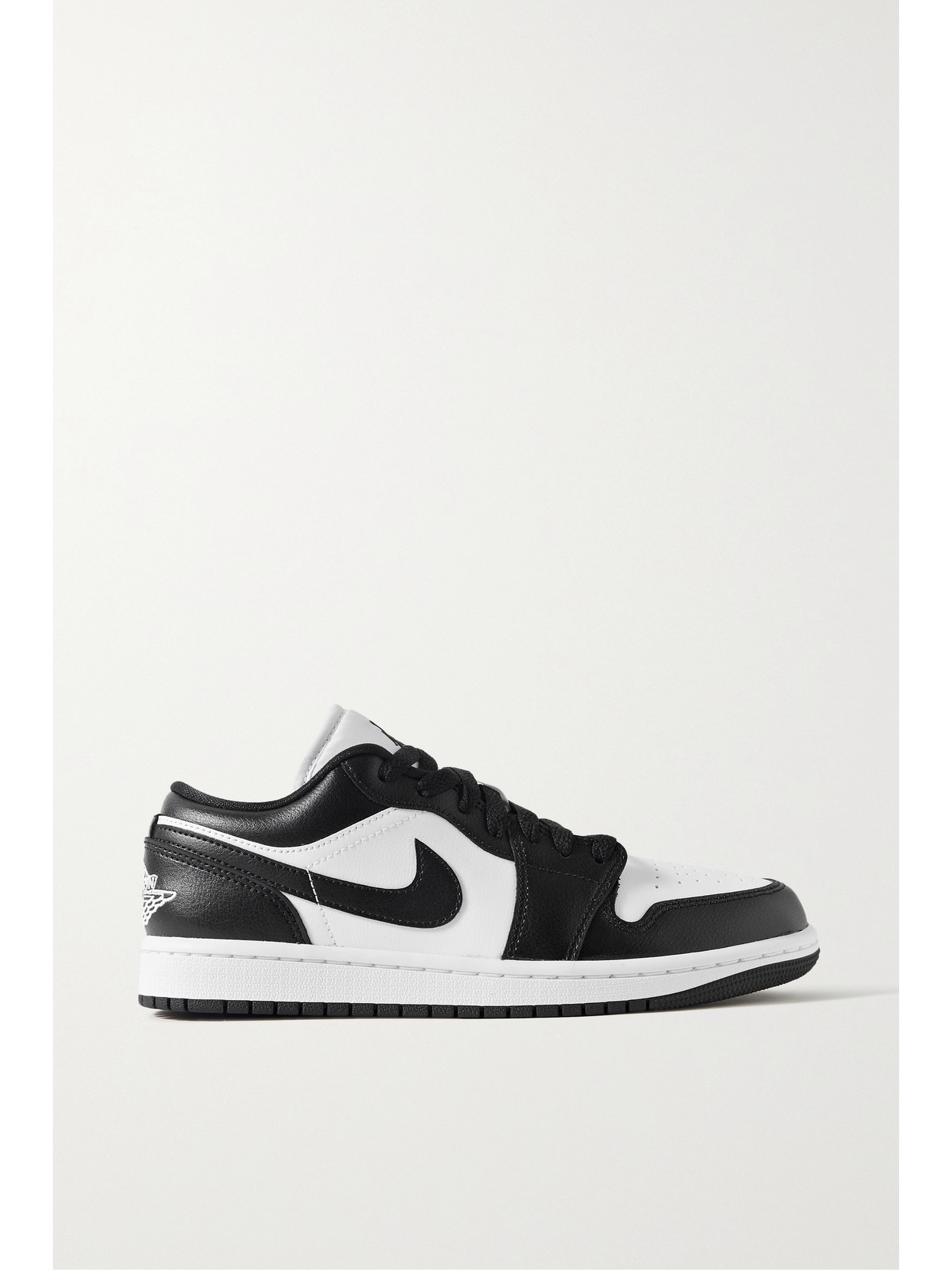 Nike - Air Jordan 1 Low Leather Sneakers - Black