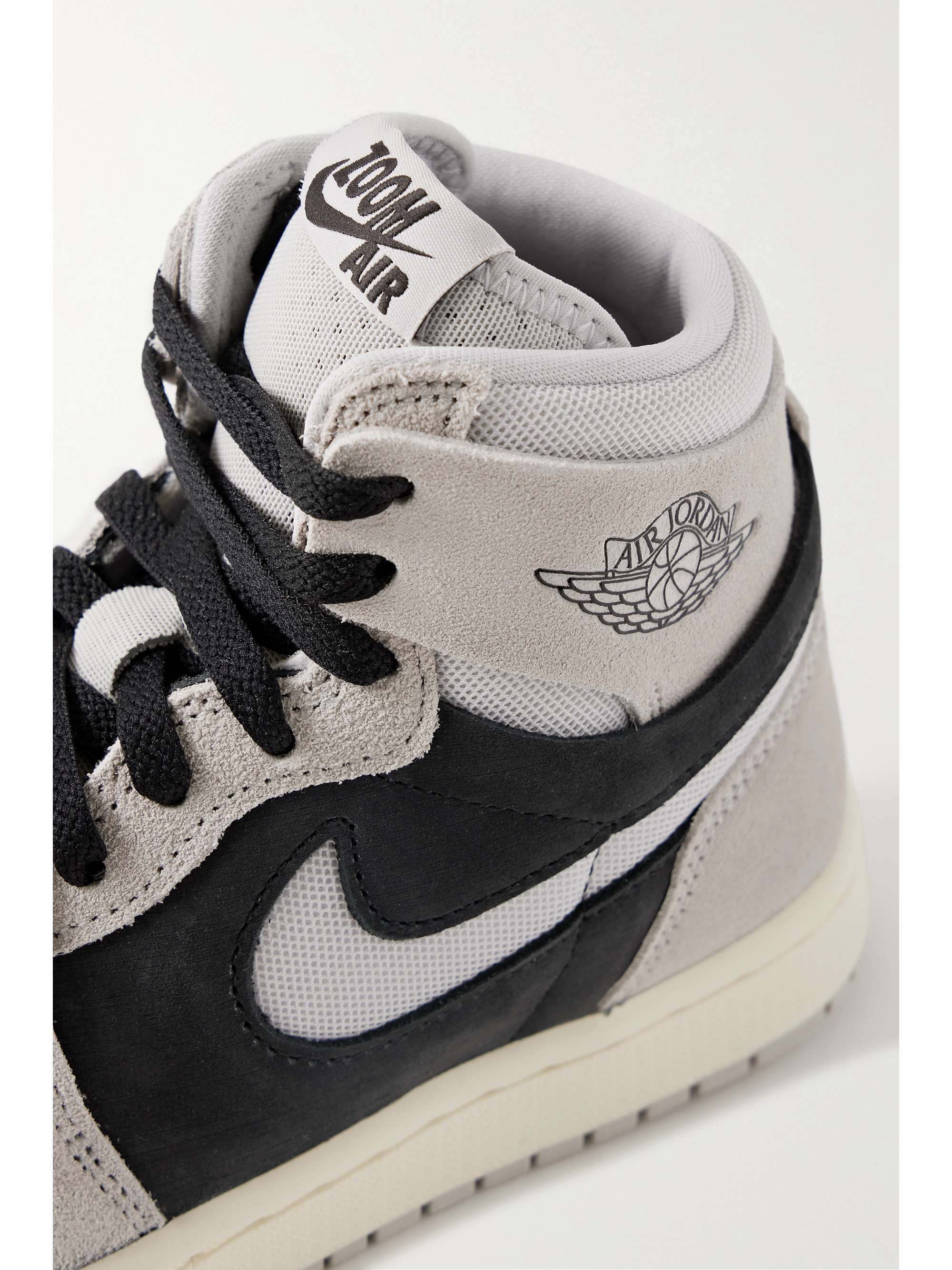 NIKE Air Jordan 1 Zoom CMFT 2 mesh-trimmed suede sneakers | NET-A