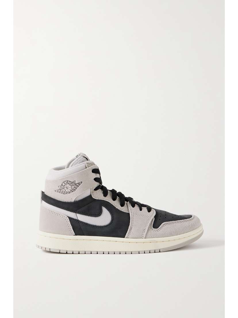 Nike Air Jordan 1 Zoom Cmft 2 Mesh-trimmed Suede Sneakers
