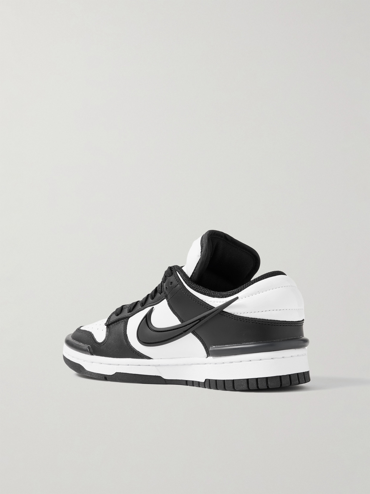 Nike Dunk Low Twist Leather Sneakers In Black