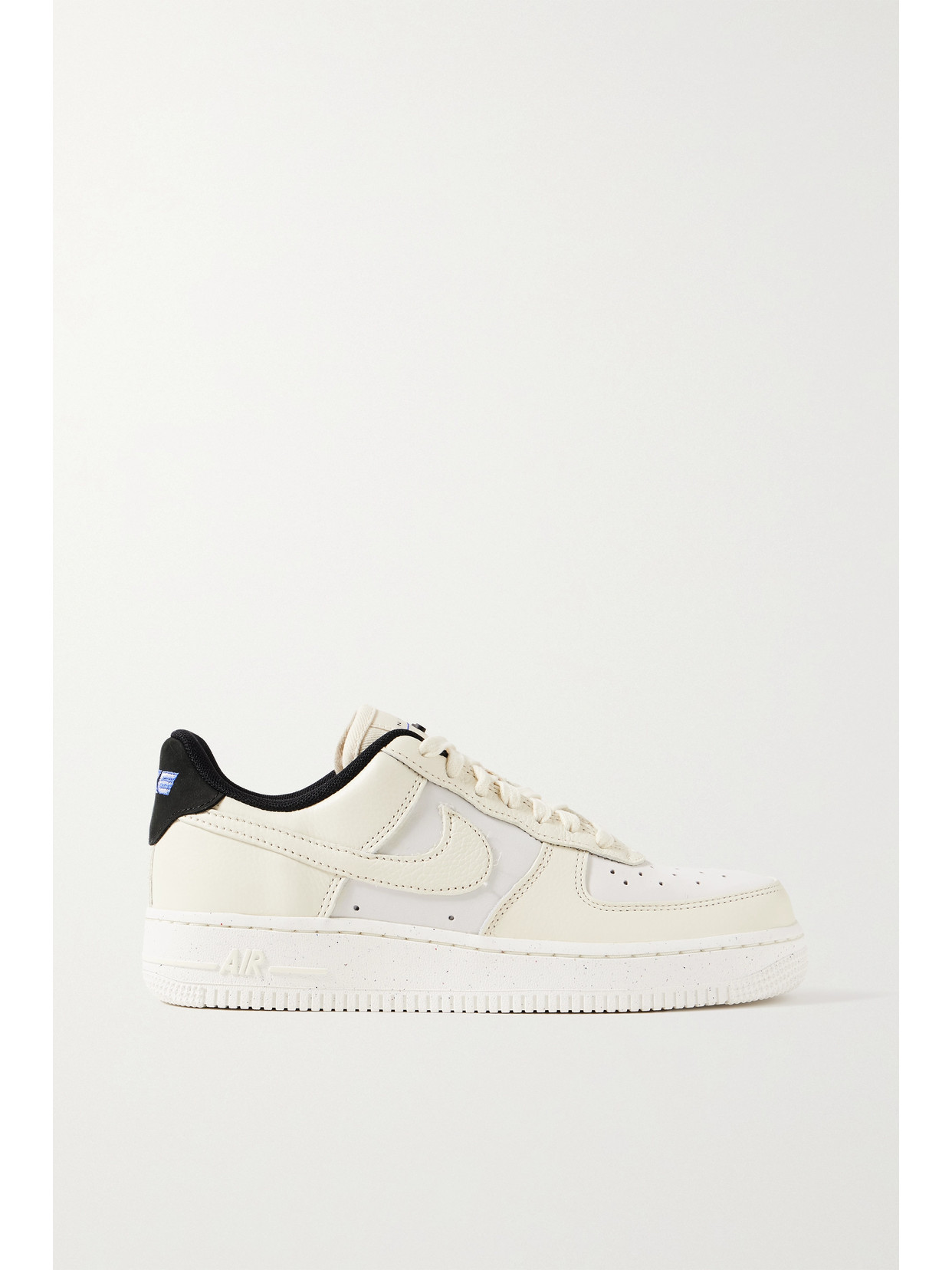 Nike - Air Force 1 '07 Lx Faux Suede-trimmed Leather Sneakers - Neutrals