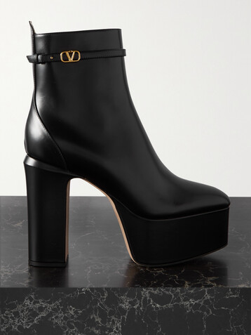 Valentino Garavani Tan-Go 120 leather platform ankle boots