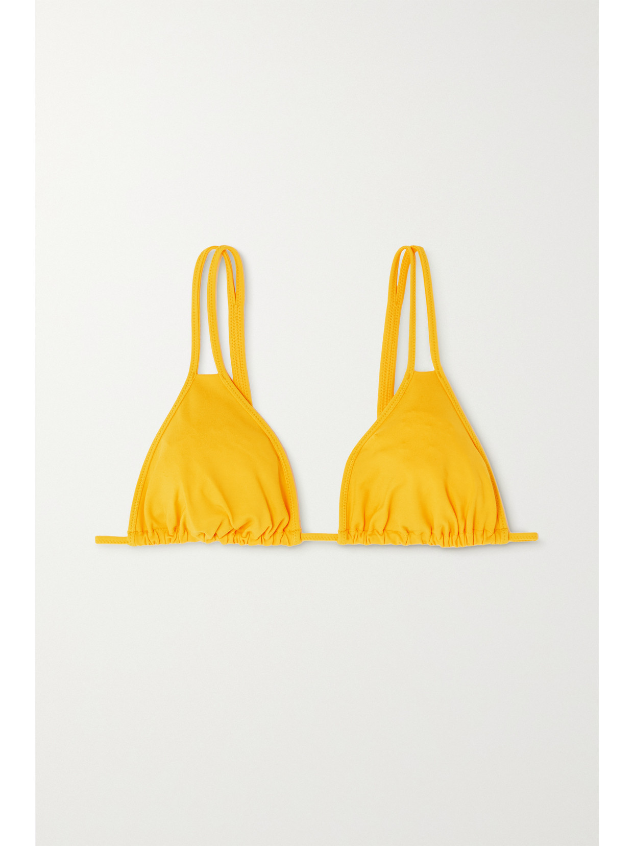 Eres Amazones Ficus Cutout Triangle Bikini Top - Yellow