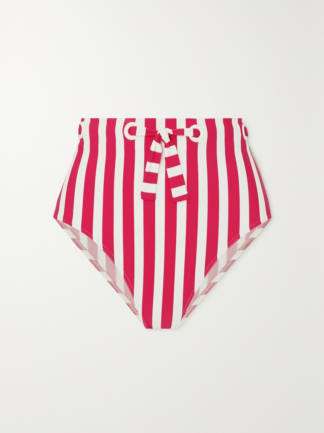 Eres Encanta Striped Bikini Bttoms In Pink