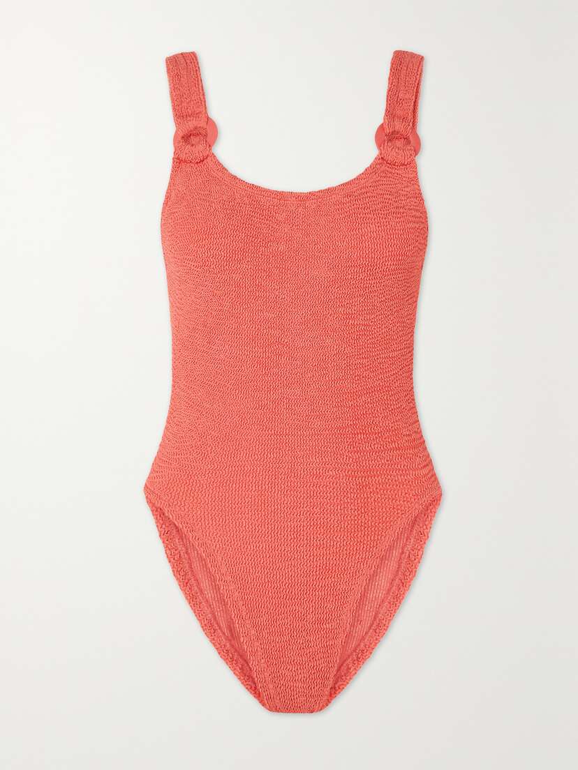 Hunza G + Rose Inc Christy Seersucker Swimsuit