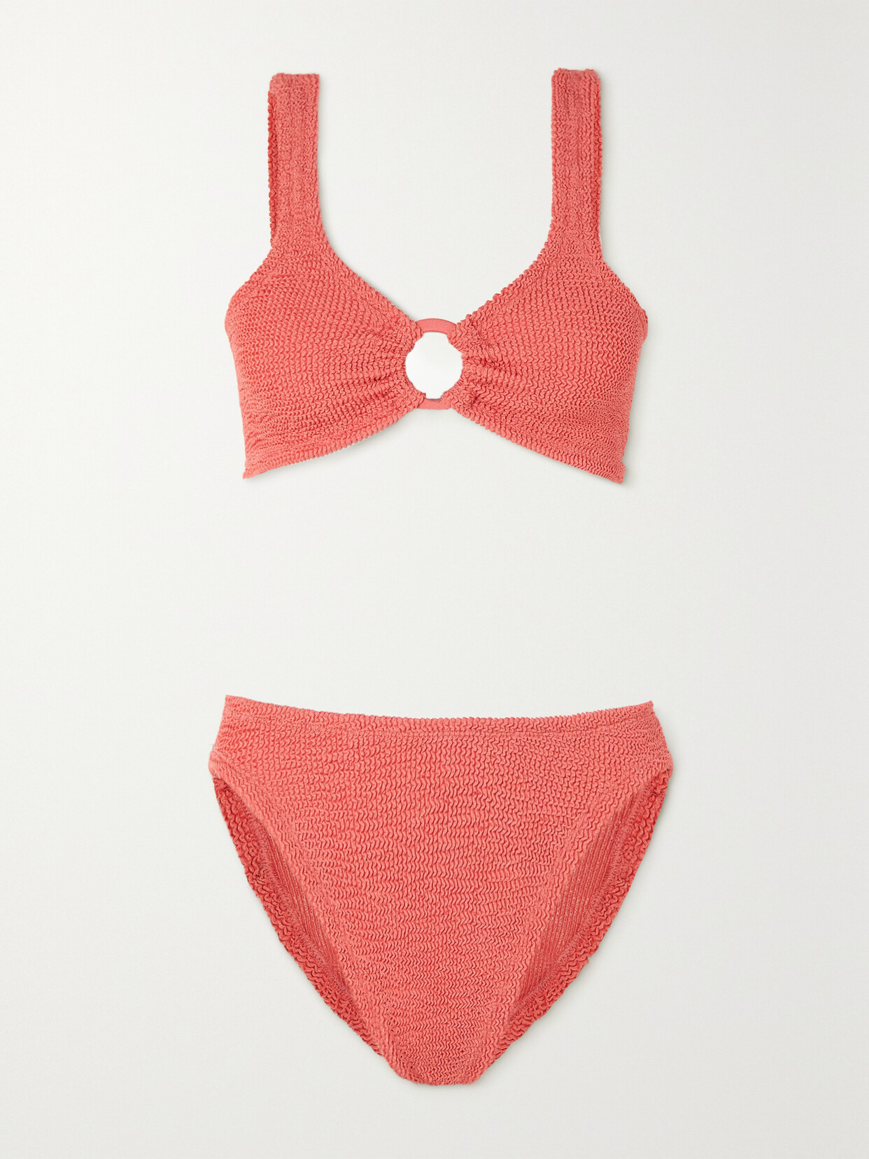 Hunza G - + Rose Inc Iman Seersucker Bikini - Orange