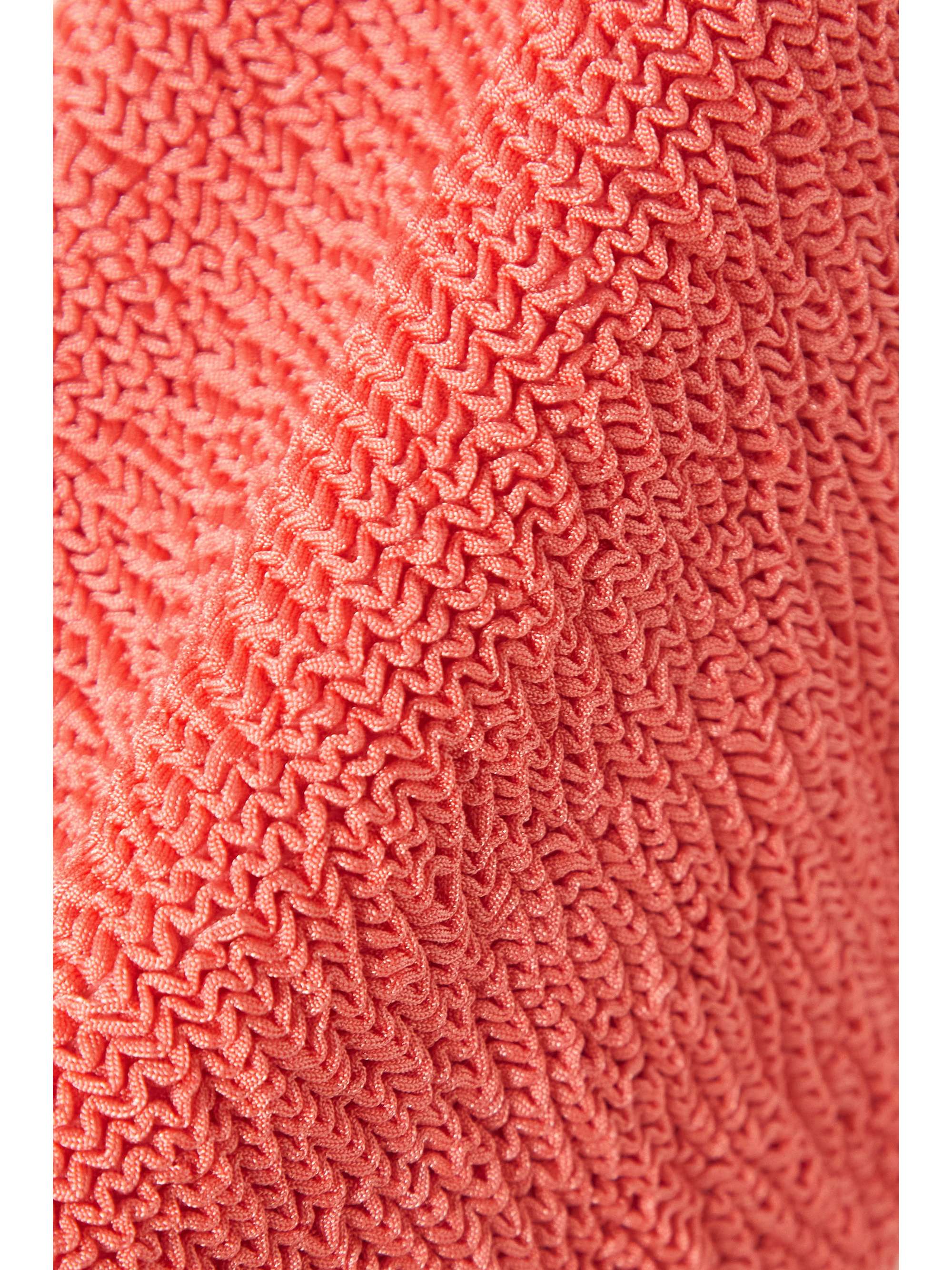 HUNZA G + Rose Inc Yasmeen one-shoulder seersucker swimsuit