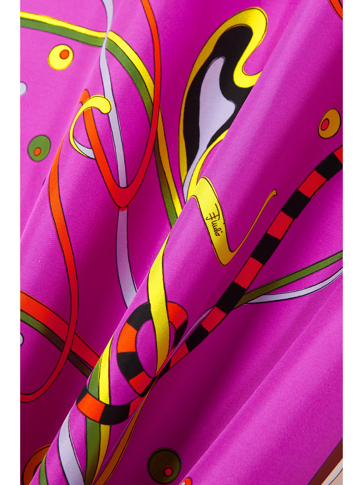 Shop Pucci Printed Silk-twill Scarf In Pink