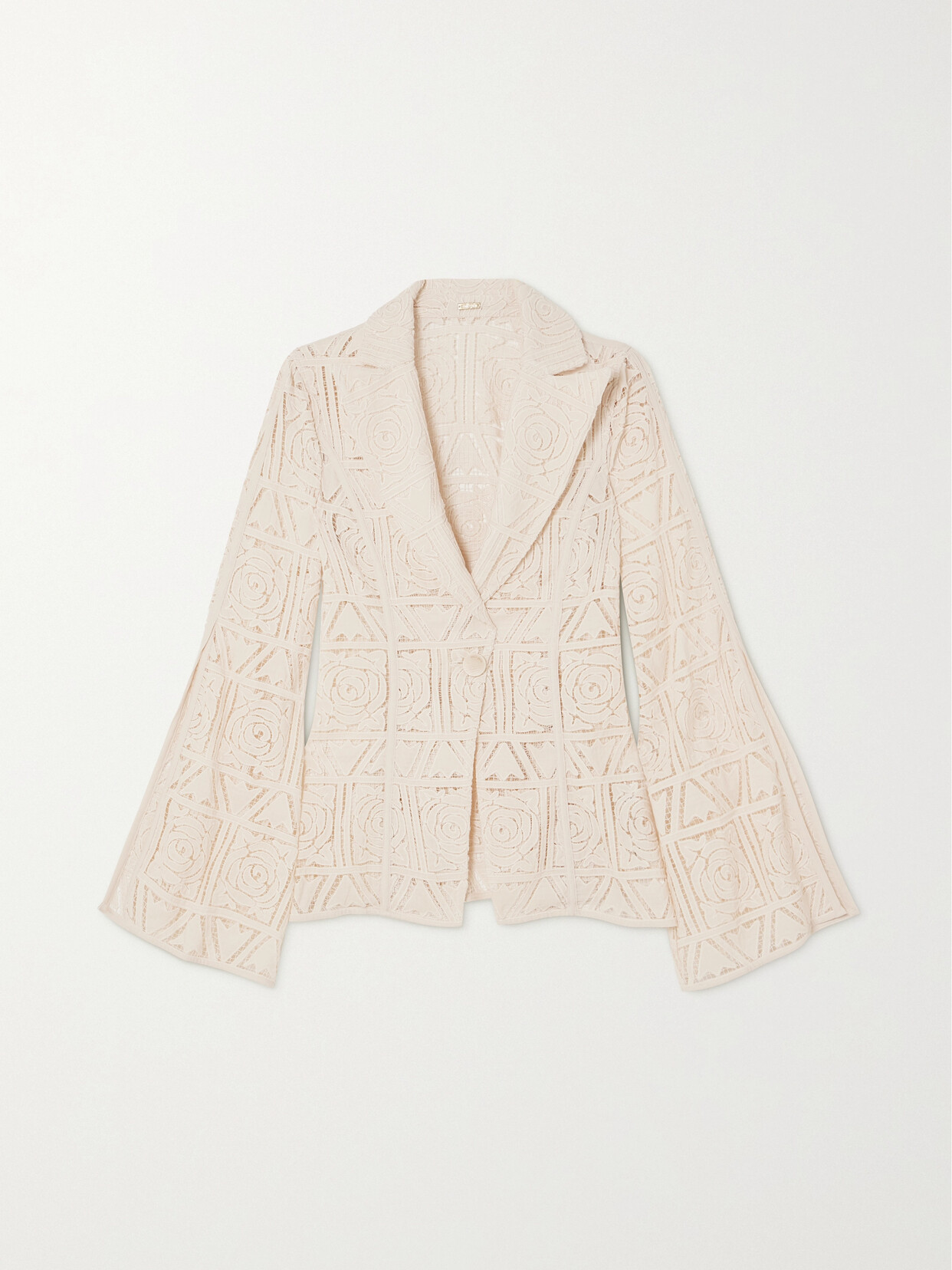 Cult Gaia - Carlotta Guipure Lace Blazer - Cream