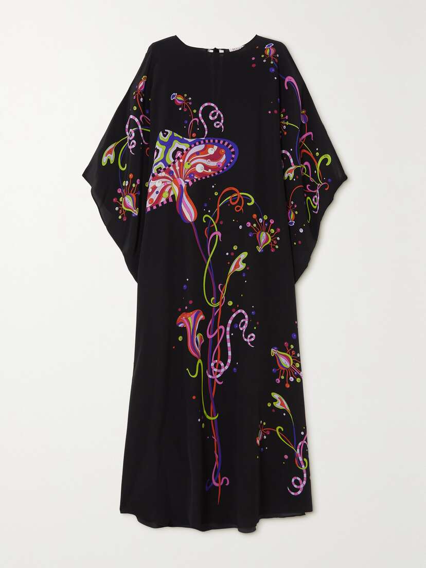 PUCCI Printed Silk Crepe De Chine Kaftan