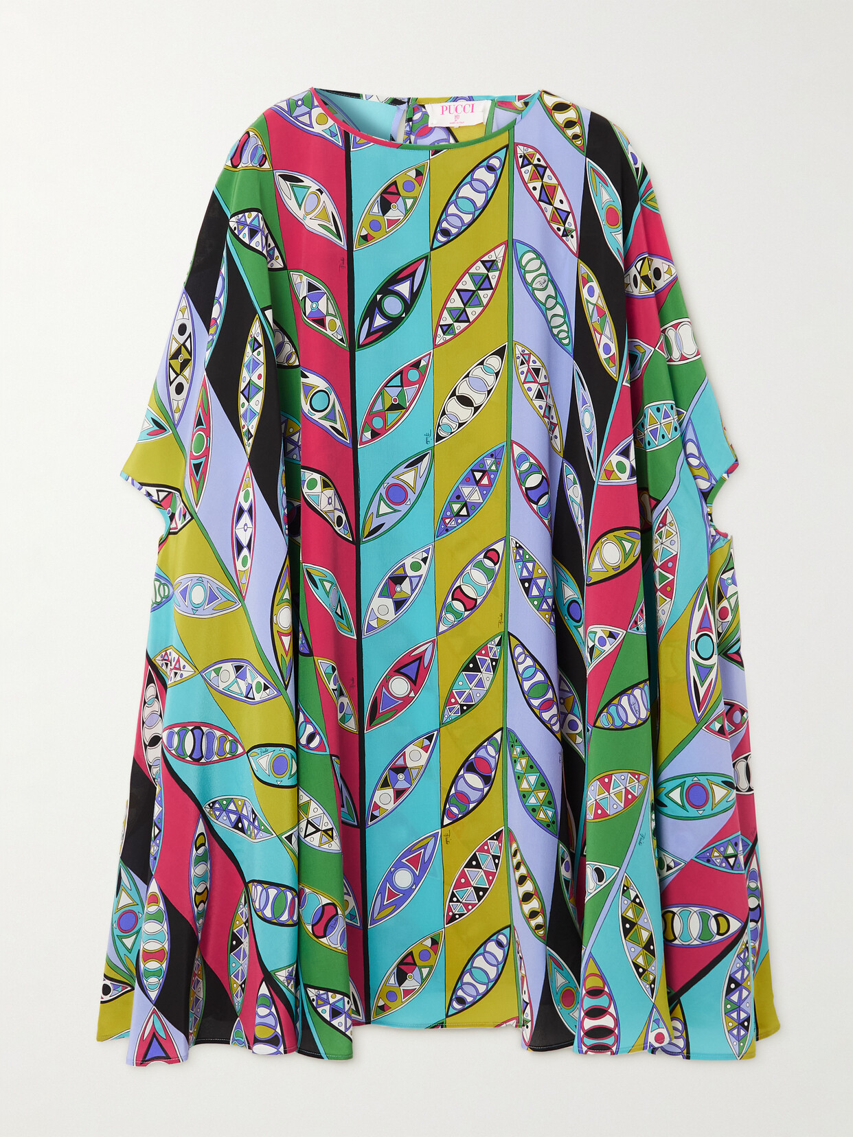 PUCCI - Girandole Printed Silk Crepe De Chine Kaftan - Green