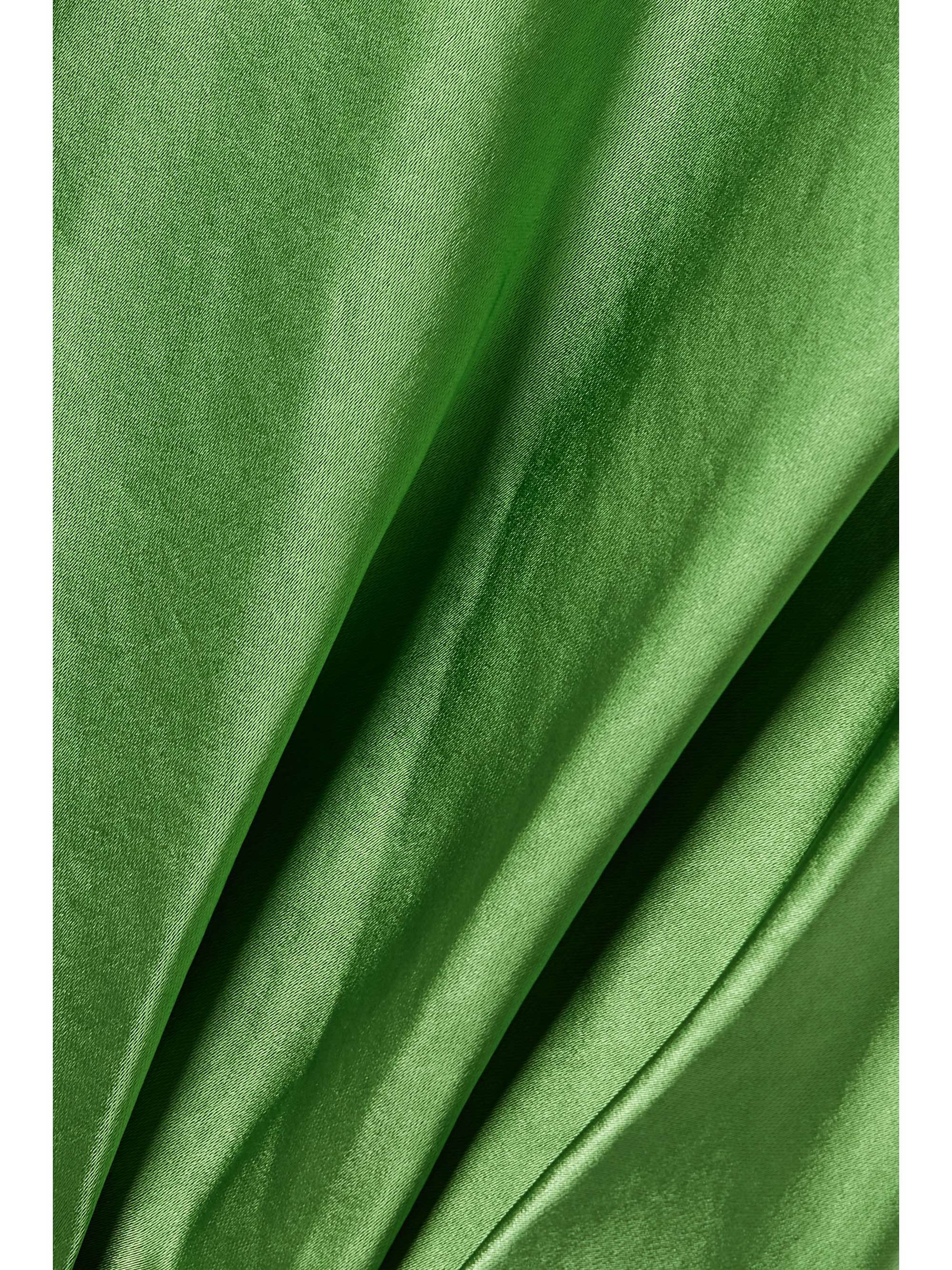 CULT GAIA Adrienne cropped hammeredsatin halterneck top NETAPORTER