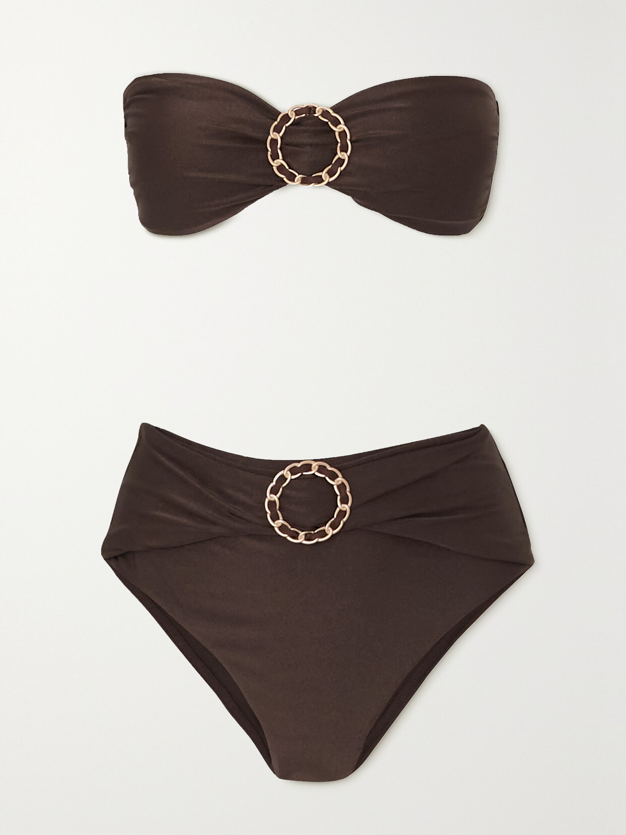 Zimmermann - Chintz Embellished Bikini - Brown