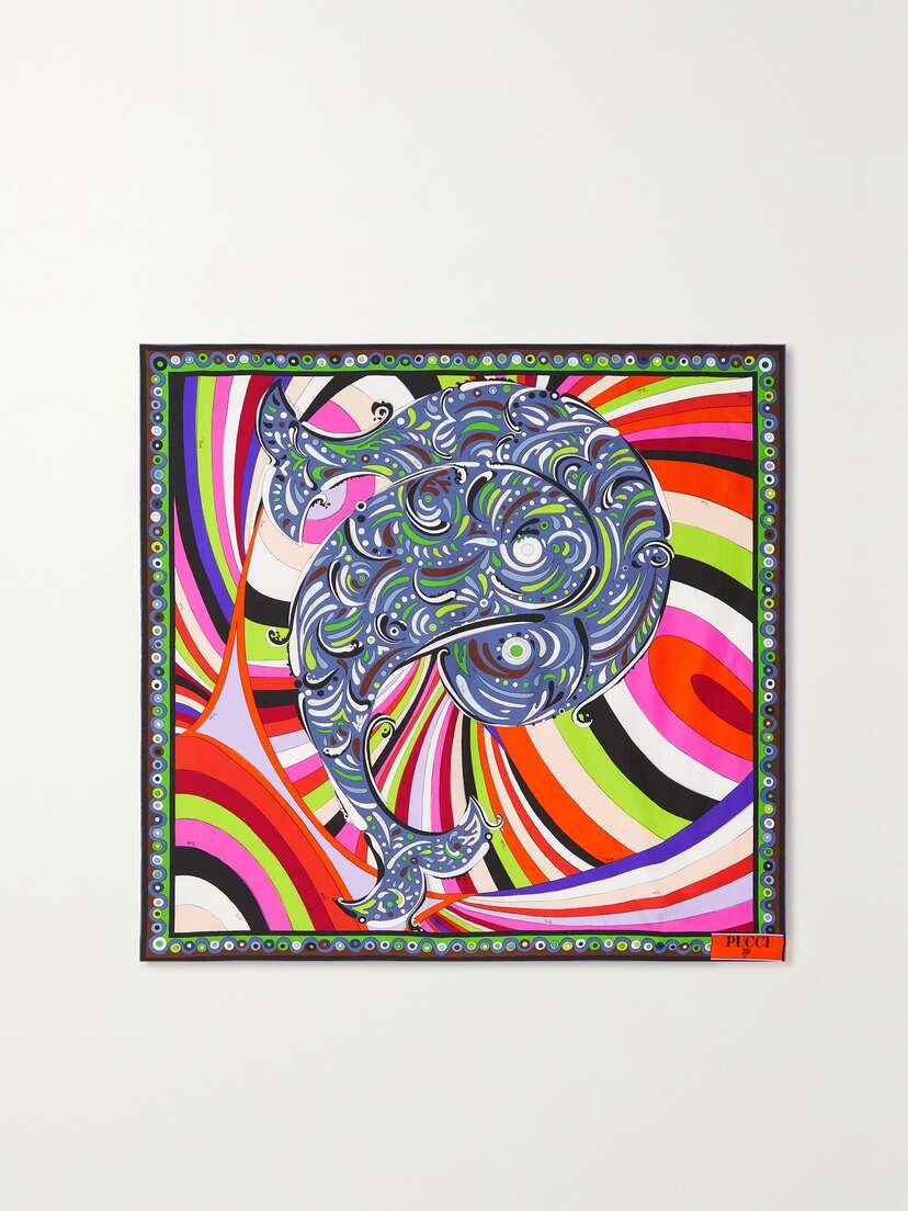 PUCCI Printed Silk-twill Scarf