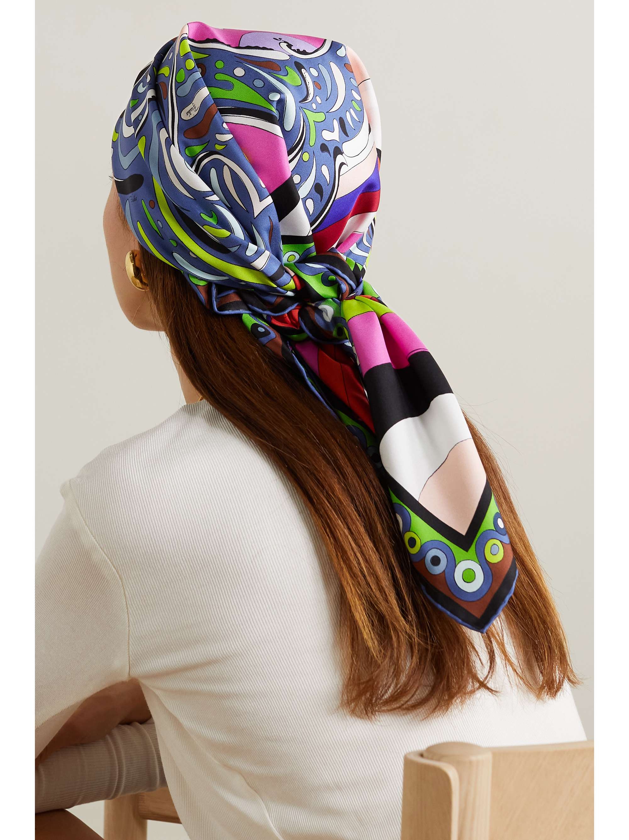 Marmo silk twill scarf in multicoloured - Pucci