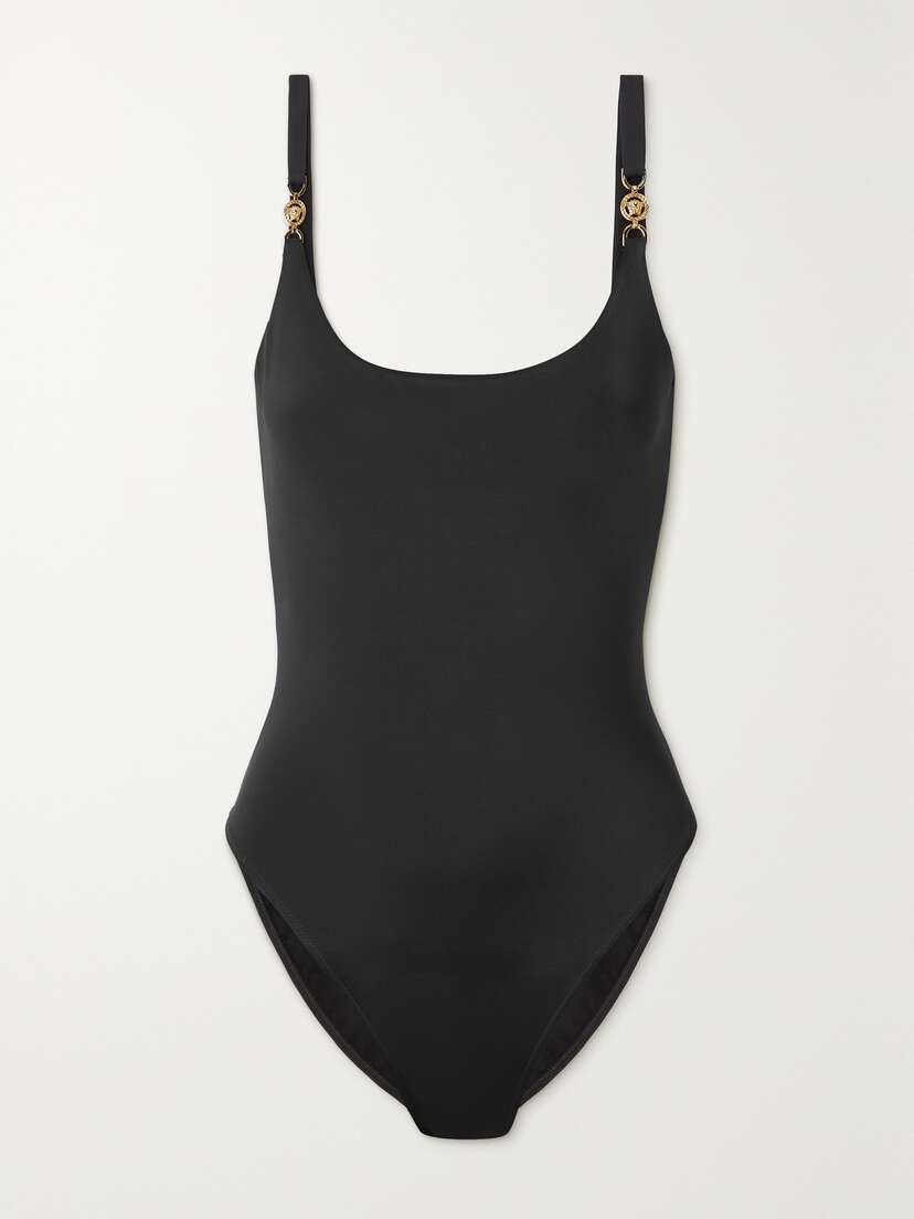 Versace Medusa Biggie Embellished Swimsuit