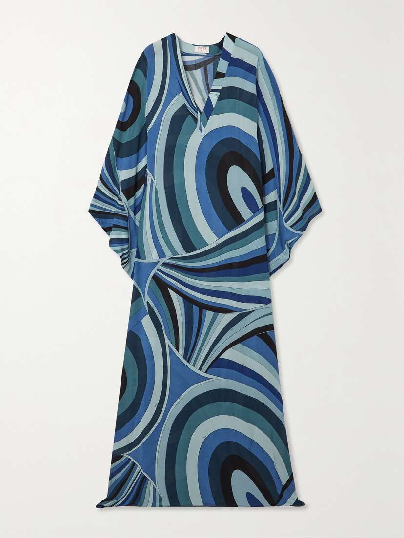 PUCCI Printed Crepon Kaftan