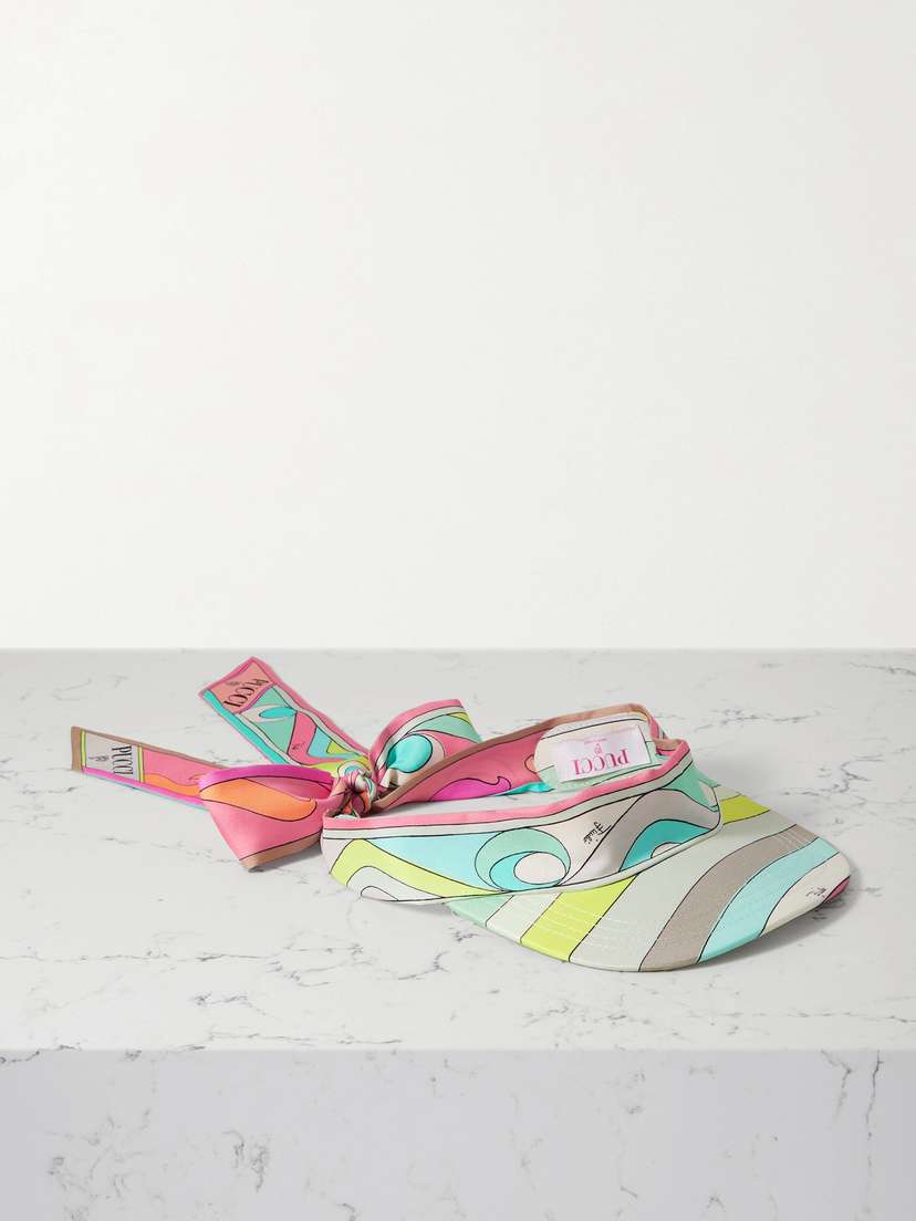PUCCI Printed Silk-twill Visor