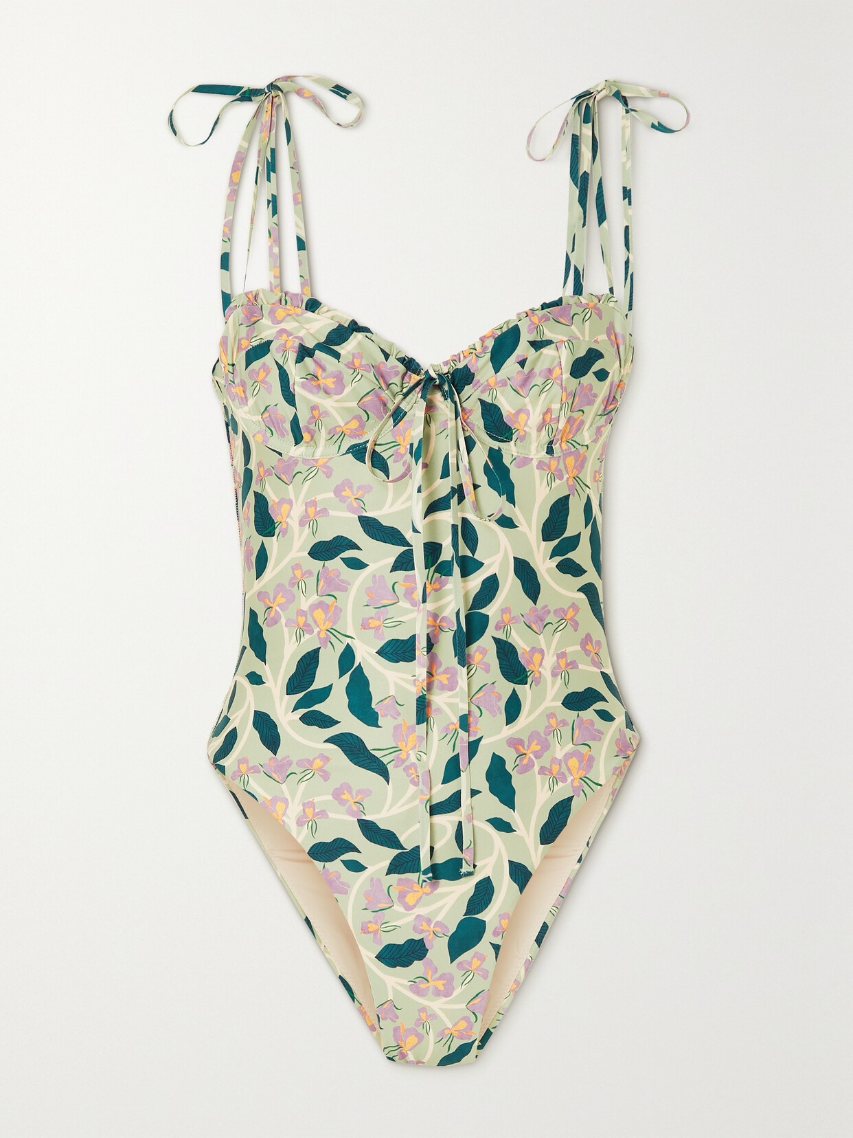 Agua by Agua Bendita + Net Sustain Ébano Floral-print Recycled Underwired Swimsuit
