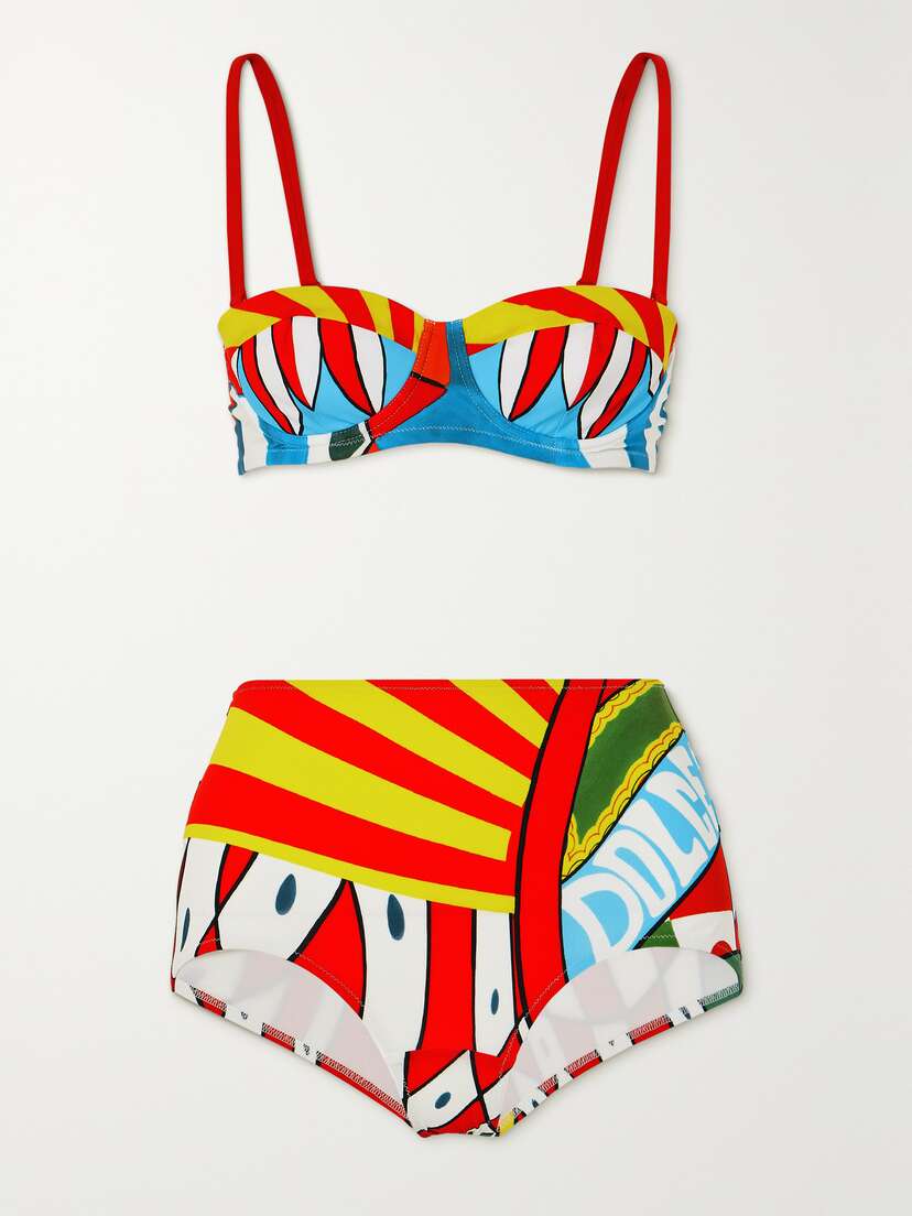 Dolce & Gabbana Caretto Printed Bikini