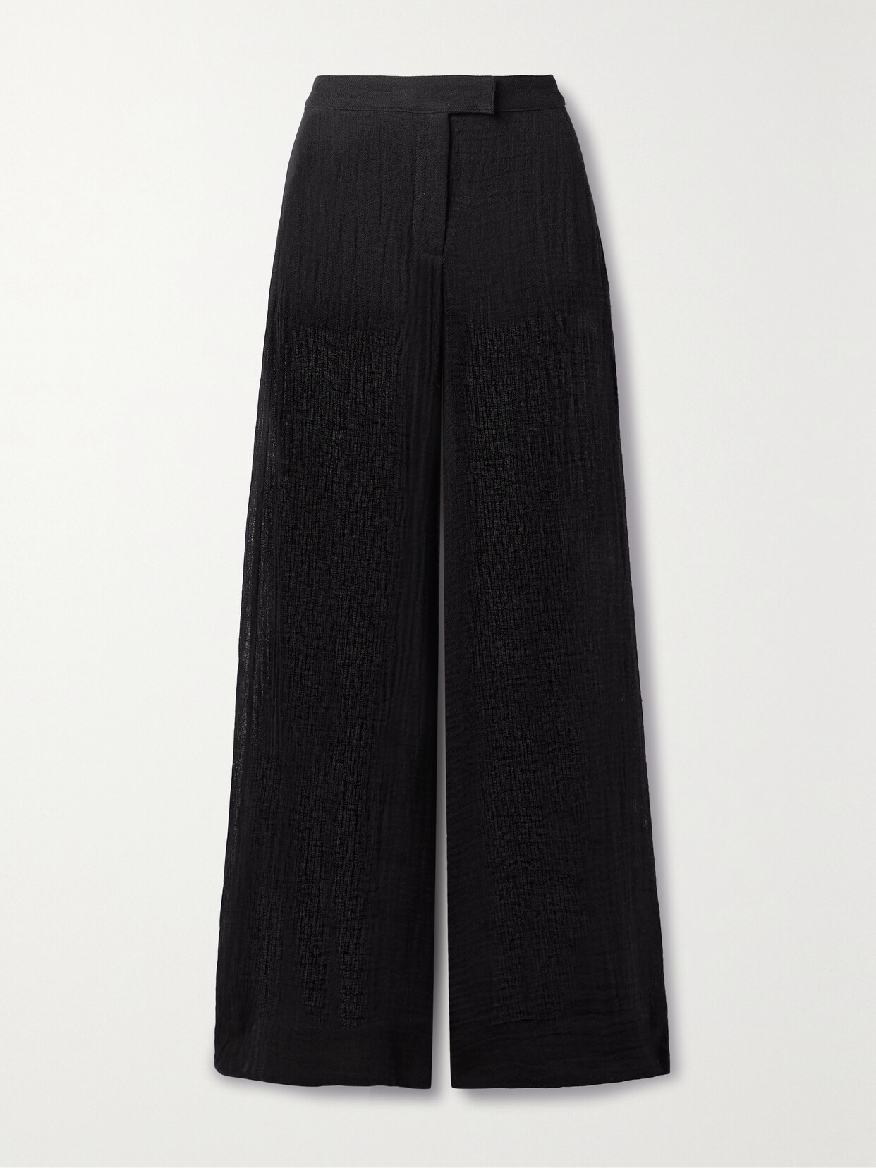 Lisa Marie Fernandez + Net Sustain Linen-blend Gauze Wide-leg Pants