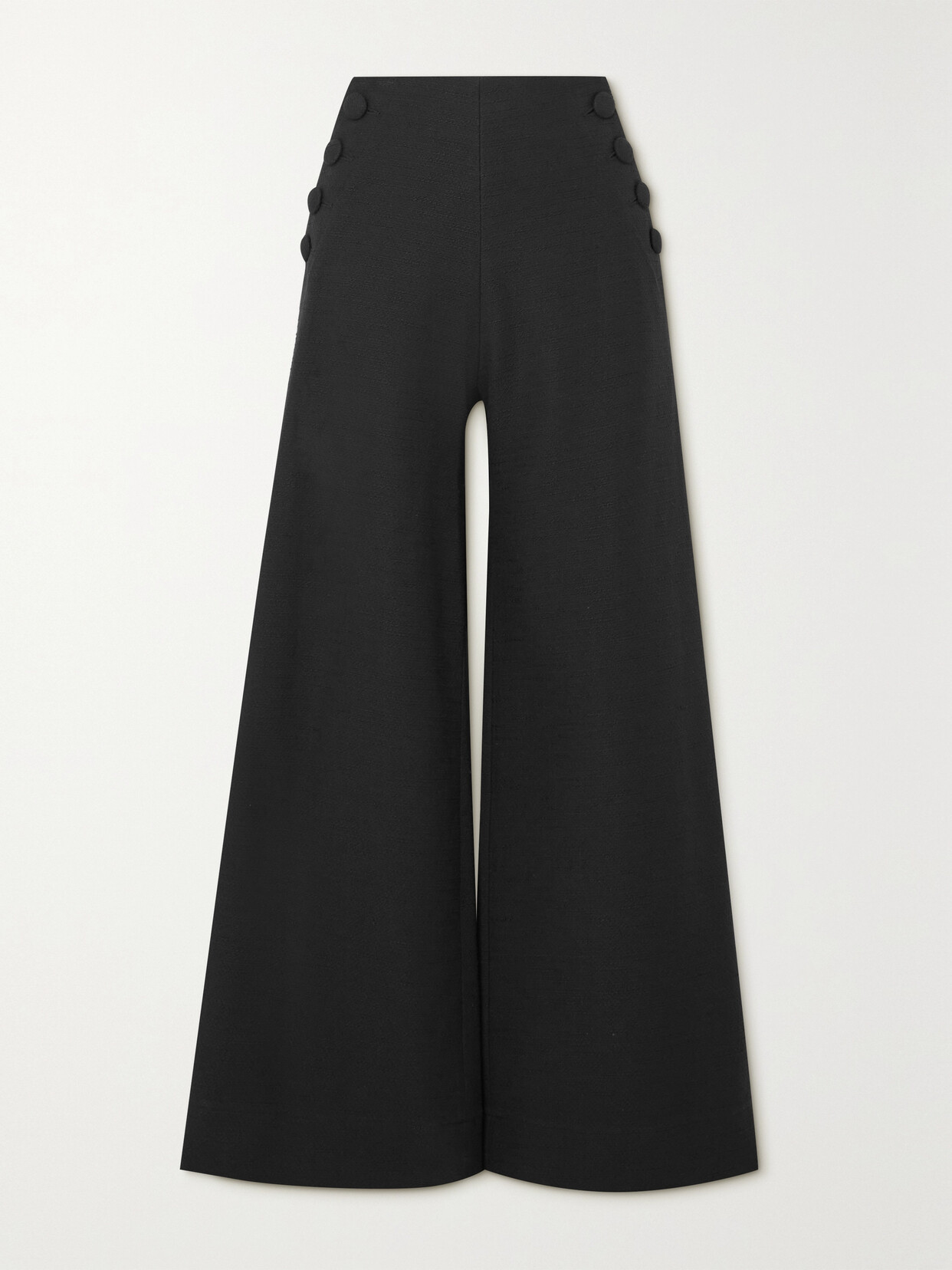 Lisa Marie Fernandez + Net Sustain Sailor Cotton-blend Bouclé Wide-leg Pants